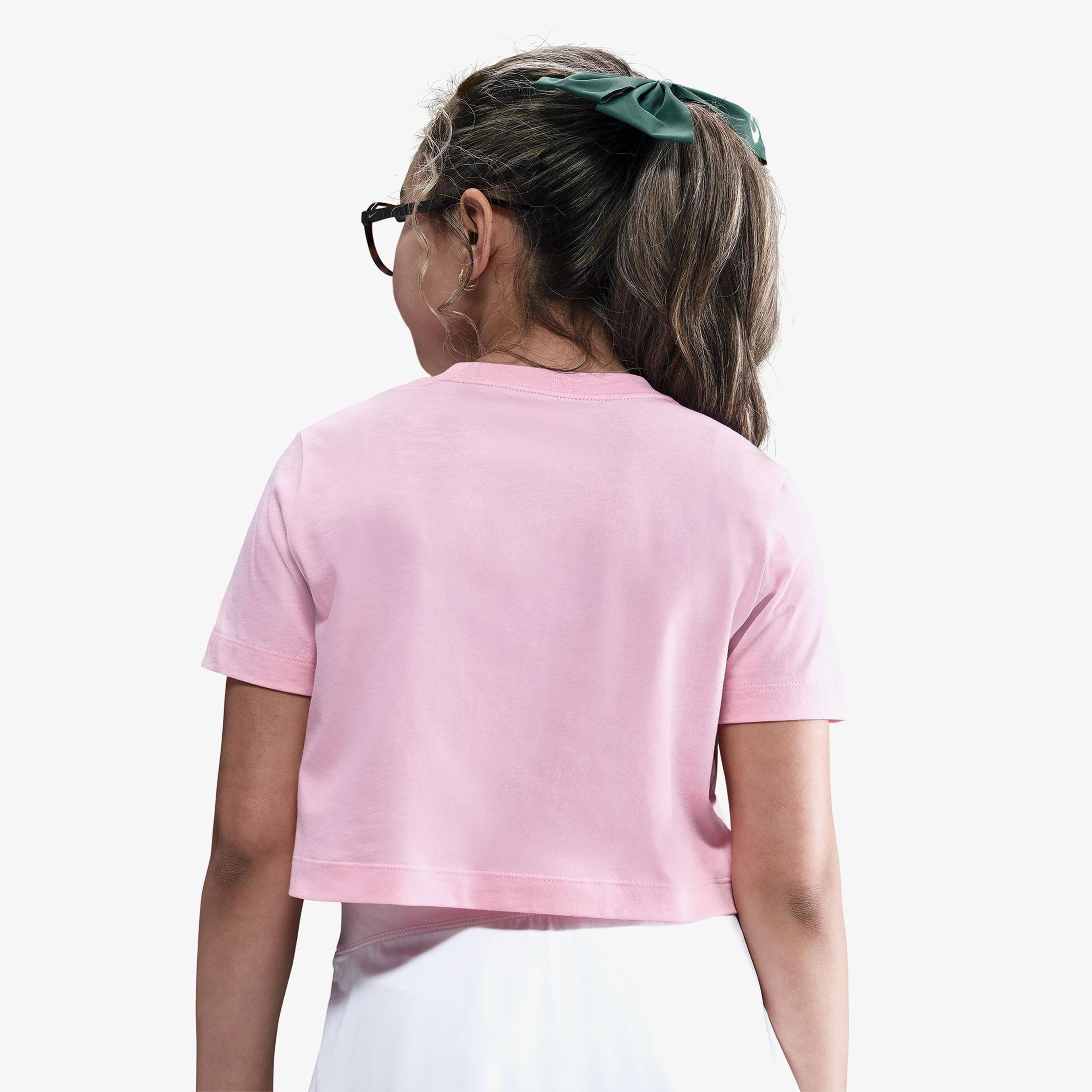 Nike Sportswear Futura Çocuk Pembe Crop T-Shirt