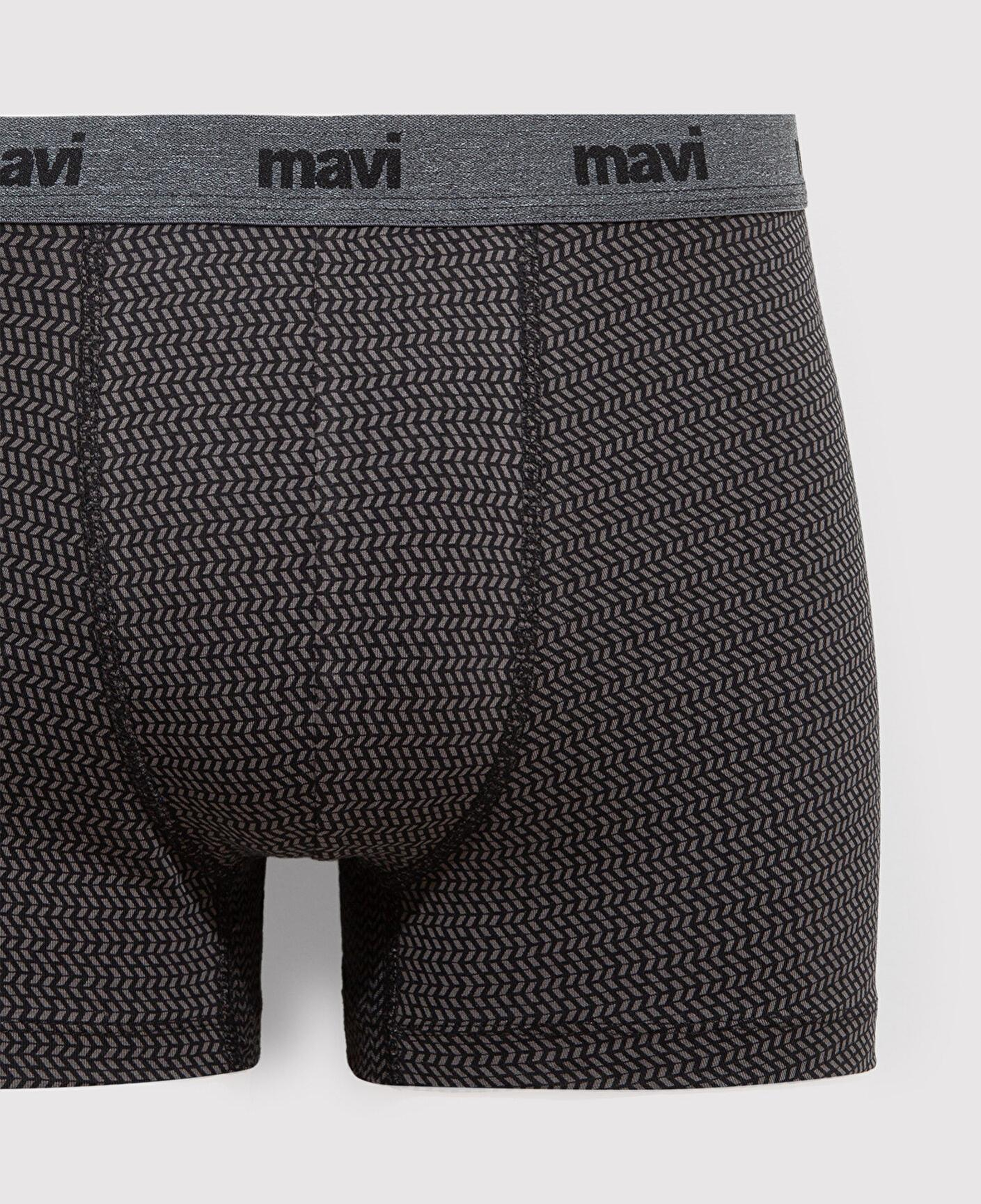Mavi Geometrik Desenli Antrasit Boxer 092083-900