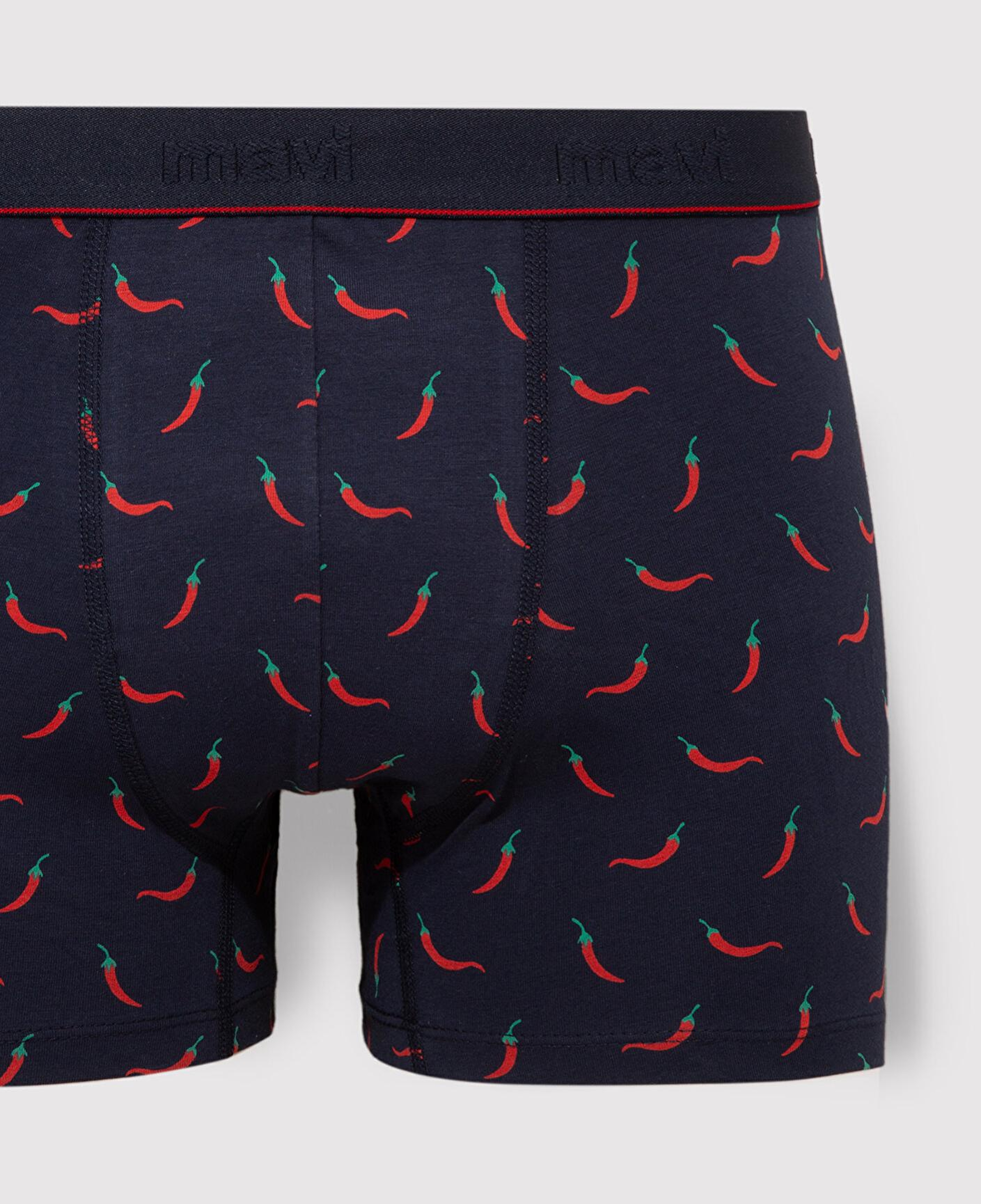 Mavi Biber Baskılı Lacivert Boxer 091943-29722