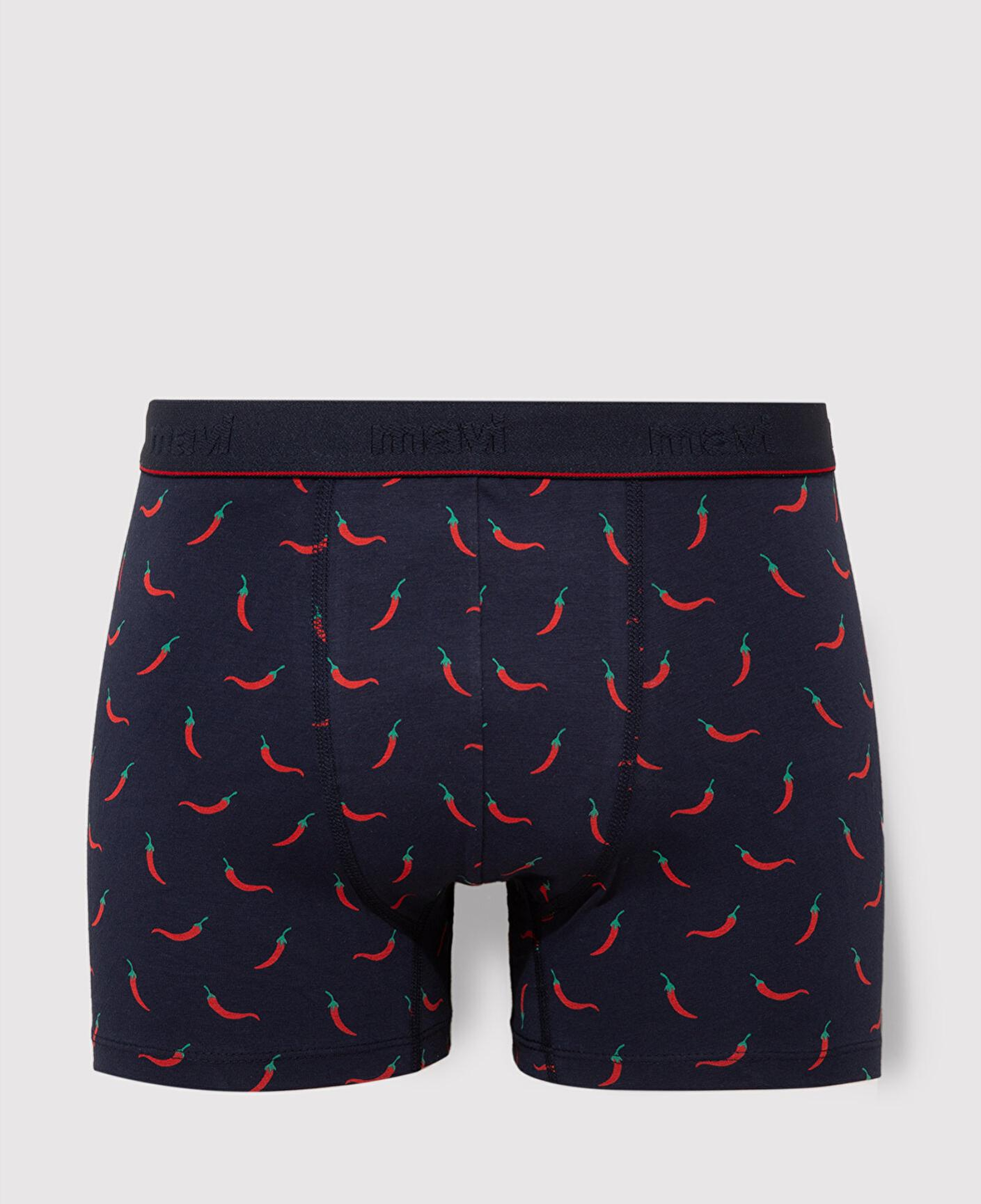 Mavi Biber Baskılı Lacivert Boxer 091943-29722