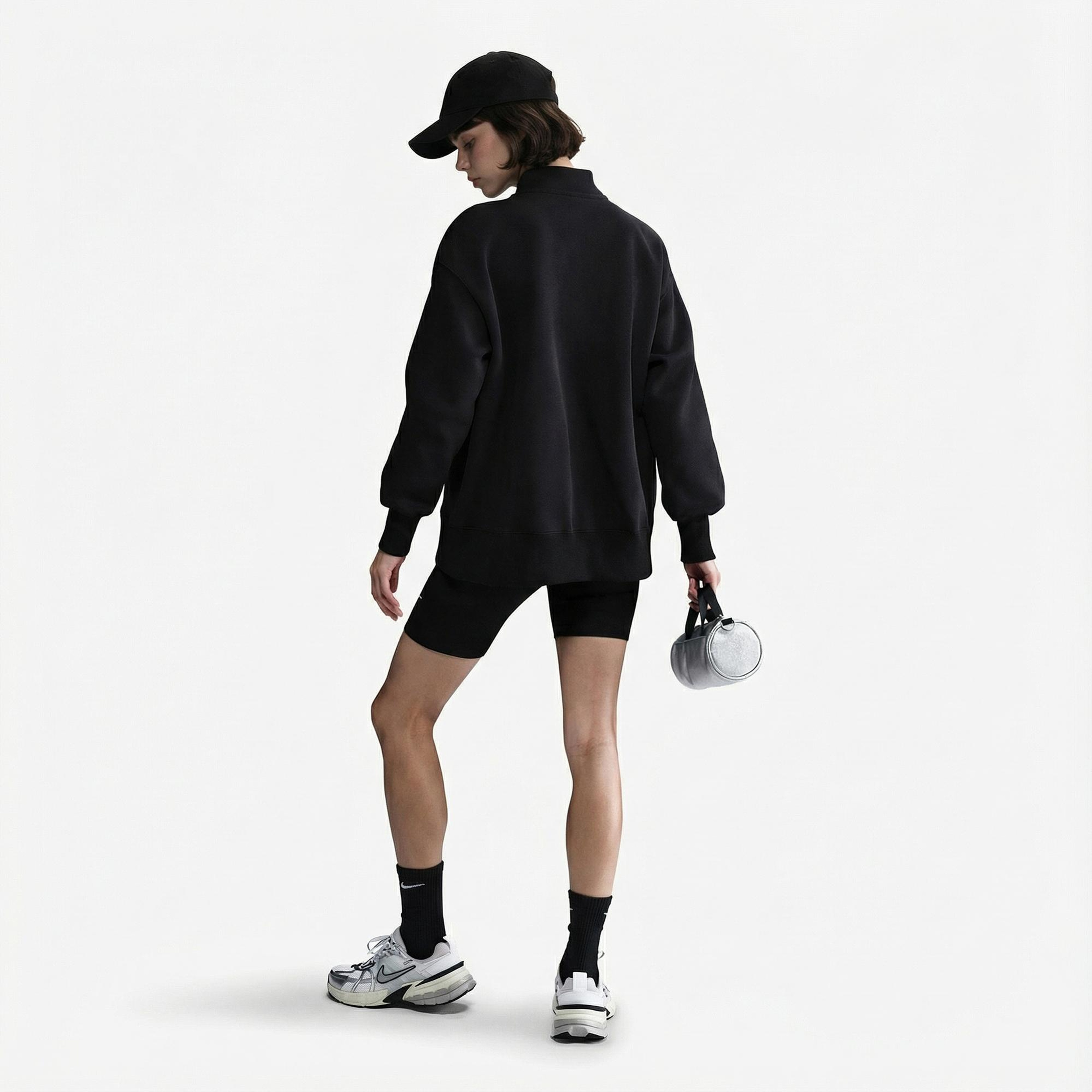 Nike Sportswear Phoenix Fleece Kadın Siyah Sweatshirt