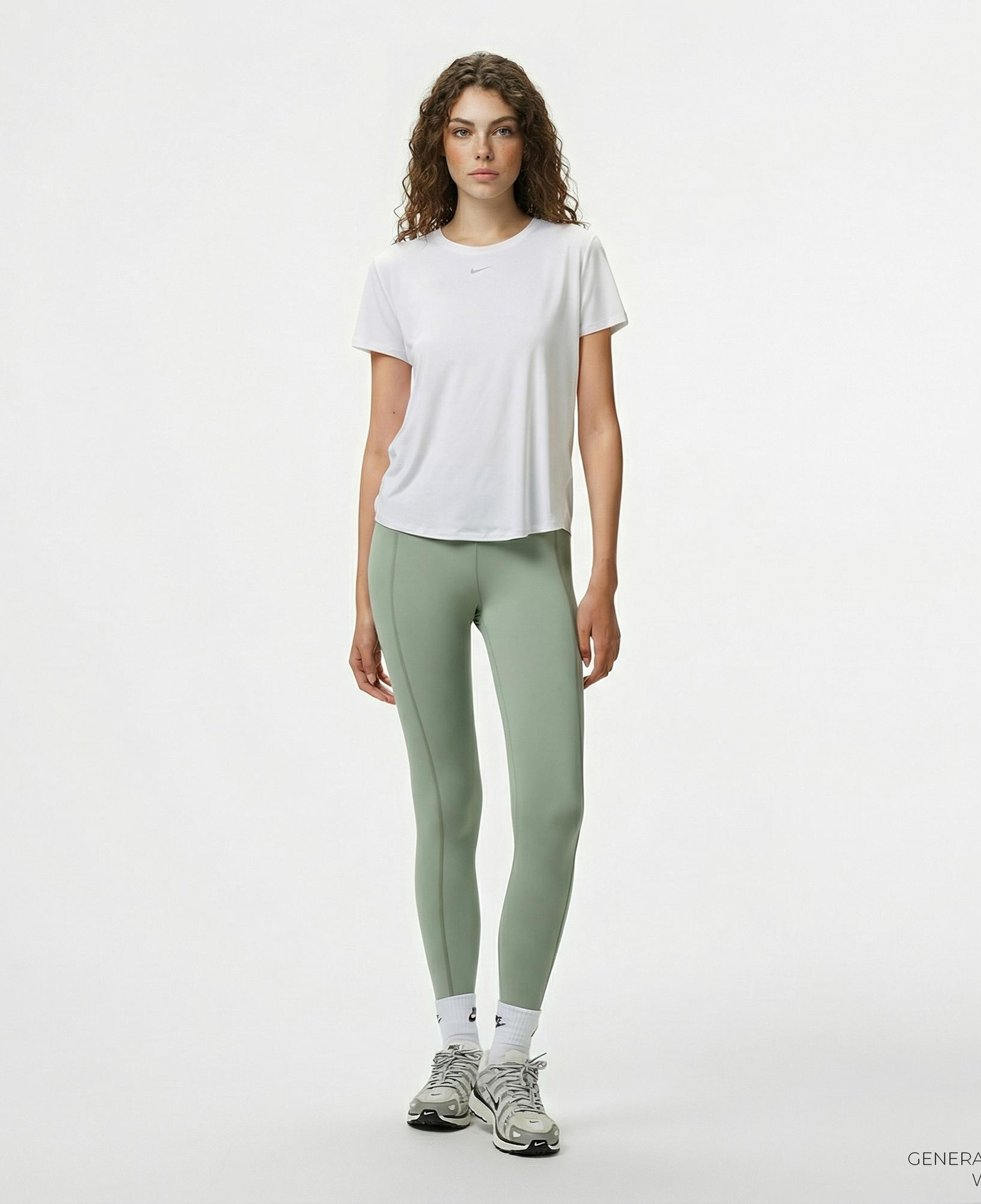 Nike One Dri-Fit Fitted Kadın Yeşil Tayt