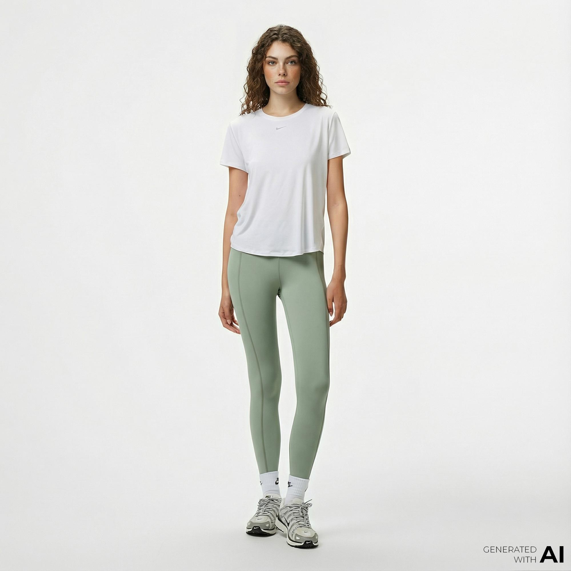 Nike One Dri-Fit Fitted Kadın Yeşil Tayt