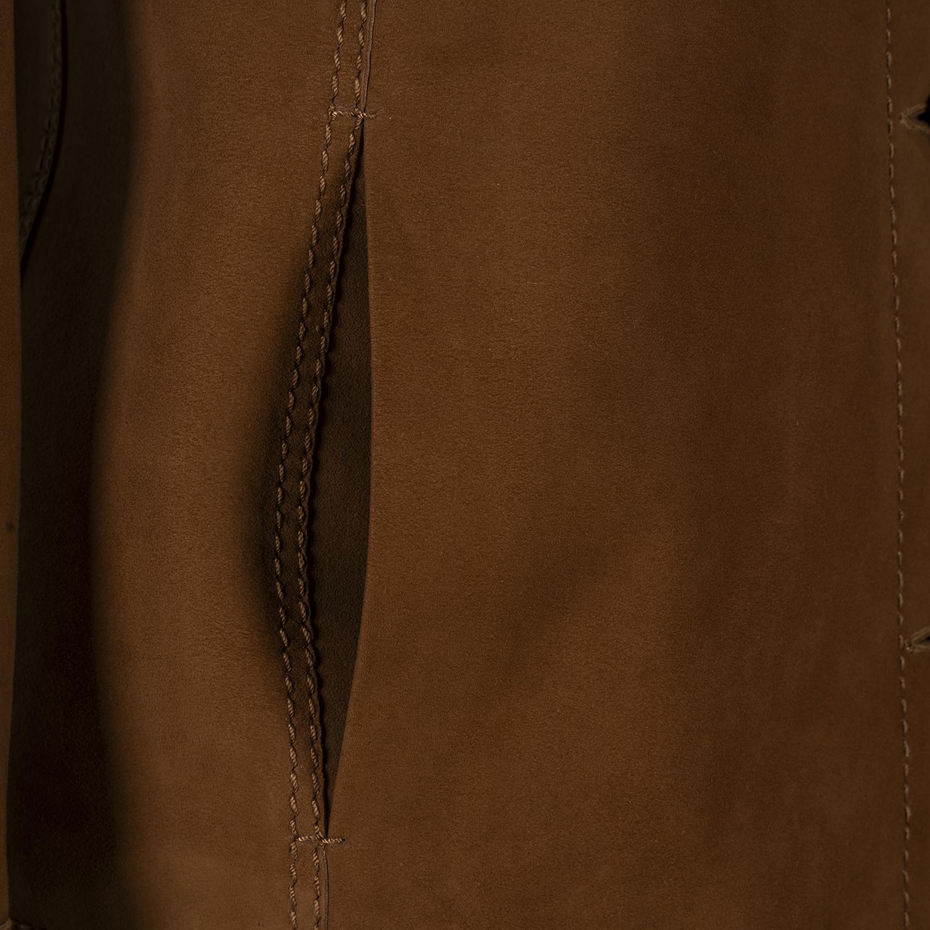 Kadın Taba Gömlek Yakalı Düğmeli Süet Ceket