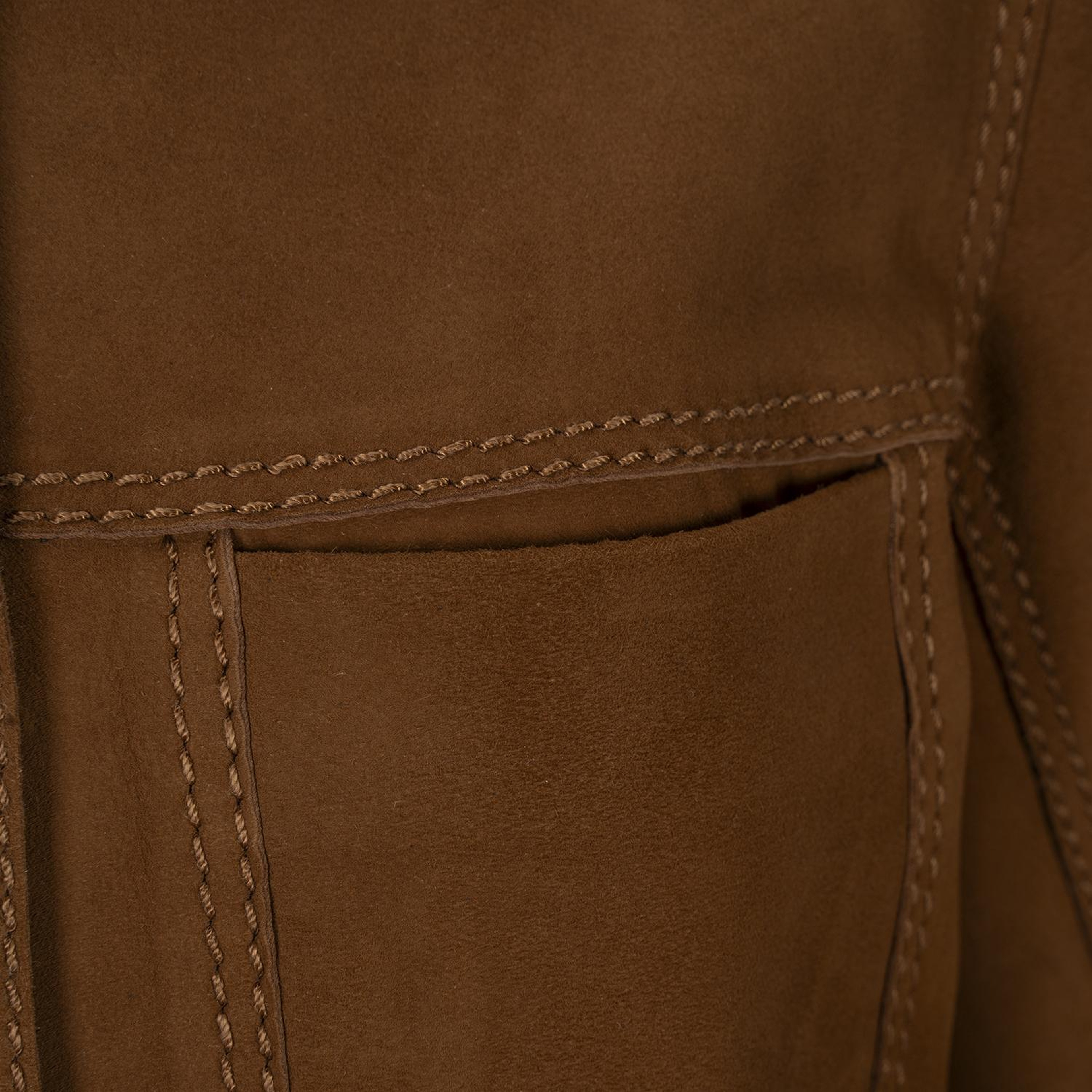 Kadın Taba Gömlek Yakalı Düğmeli Süet Ceket