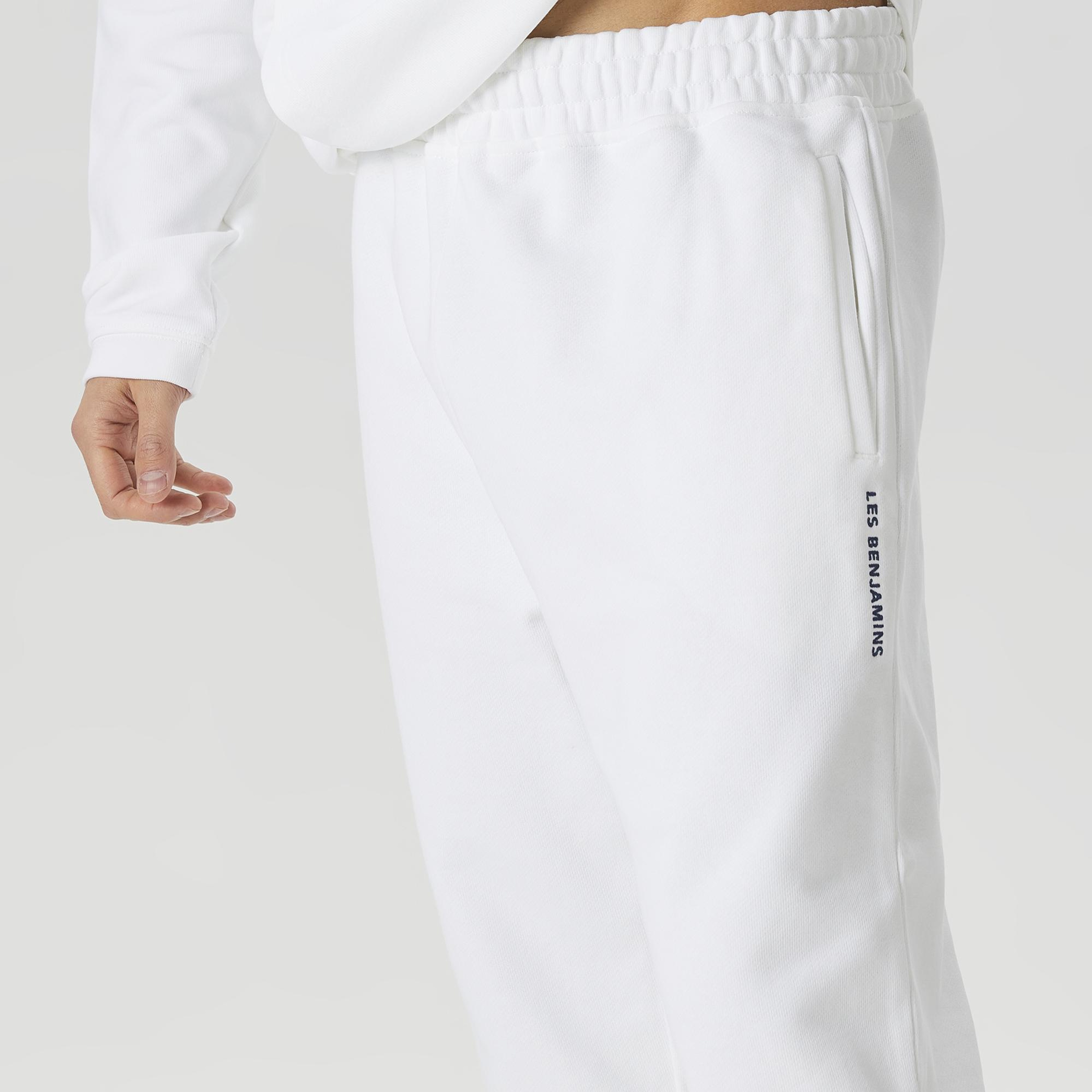 Les Benjamins Essentials Erkek Beyaz Eşofman Altı