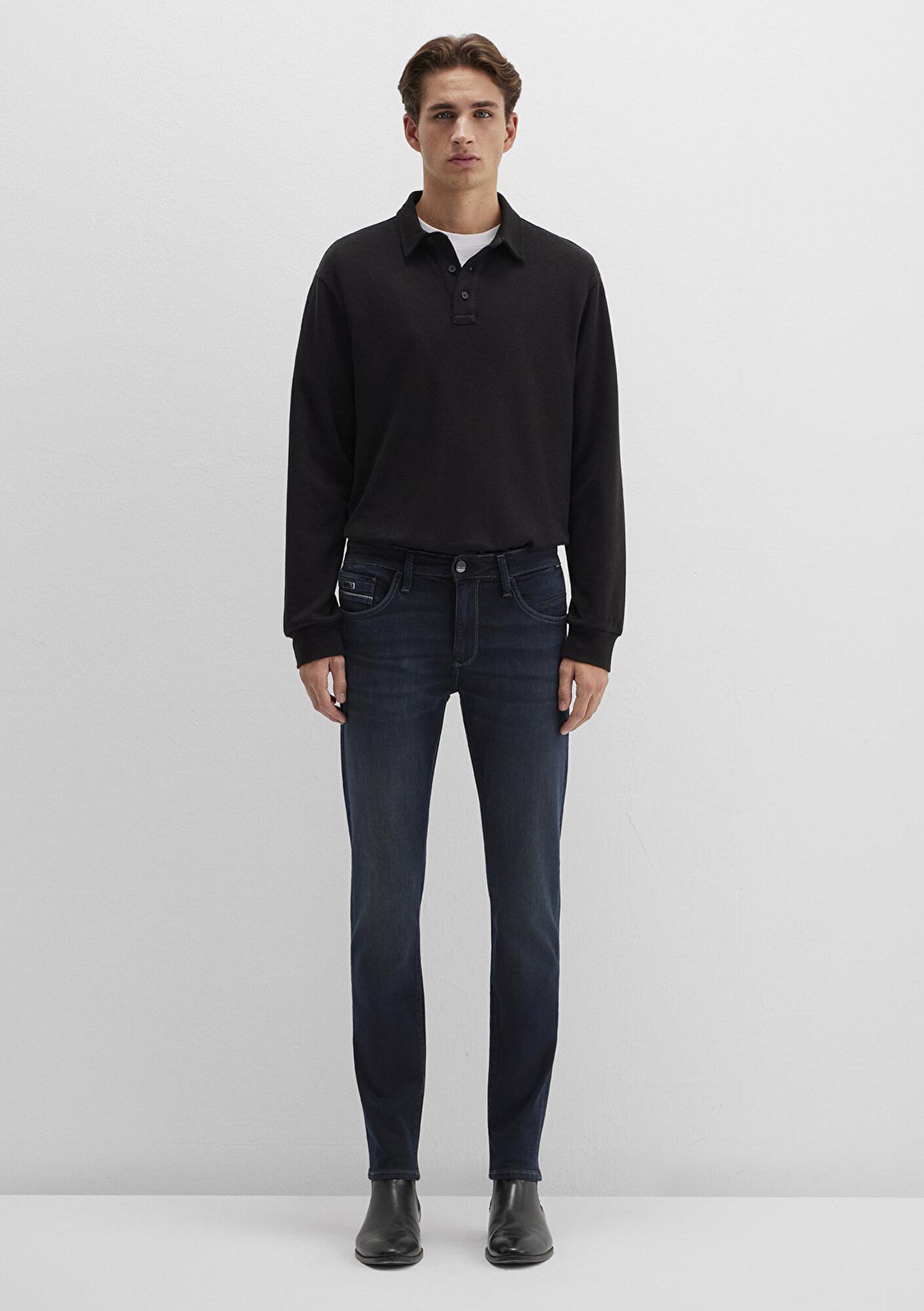 Mavi James Mavi Black Puslu Mürekkep Mavi Jean Pantolon 0042426976