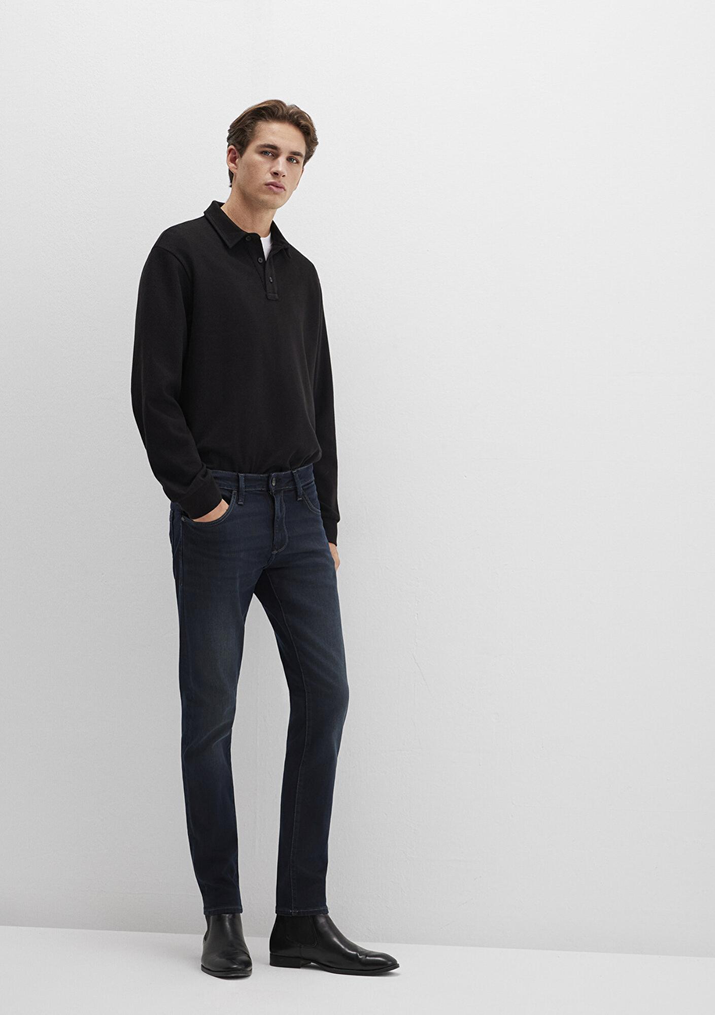 Mavi James Mavi Black Puslu Mürekkep Mavi Jean Pantolon 0042426976