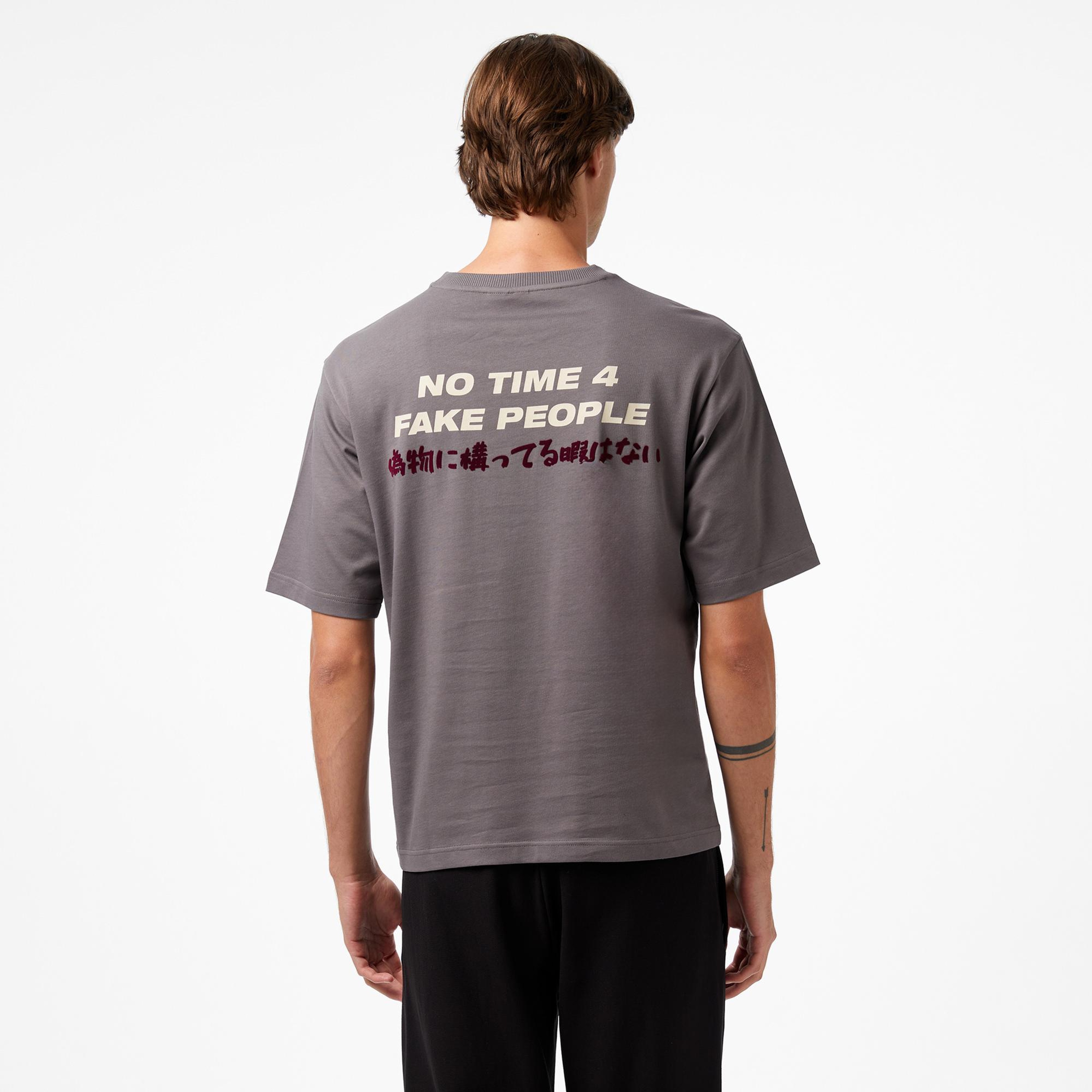 UNITED4 Classic Erkek Gri T-Shirt