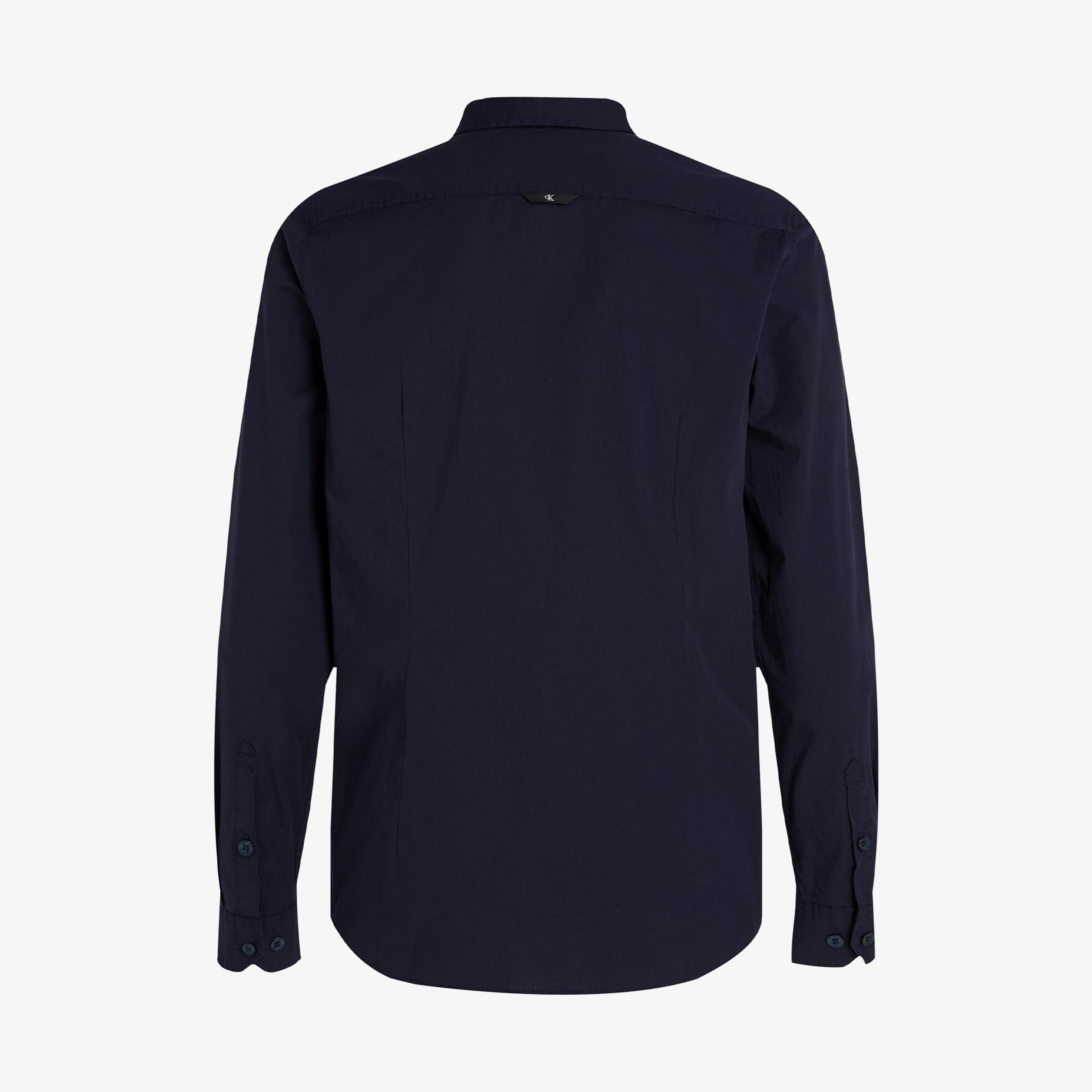 Calvin Klein Slim Stretch Erkek Lacivert Gömlek