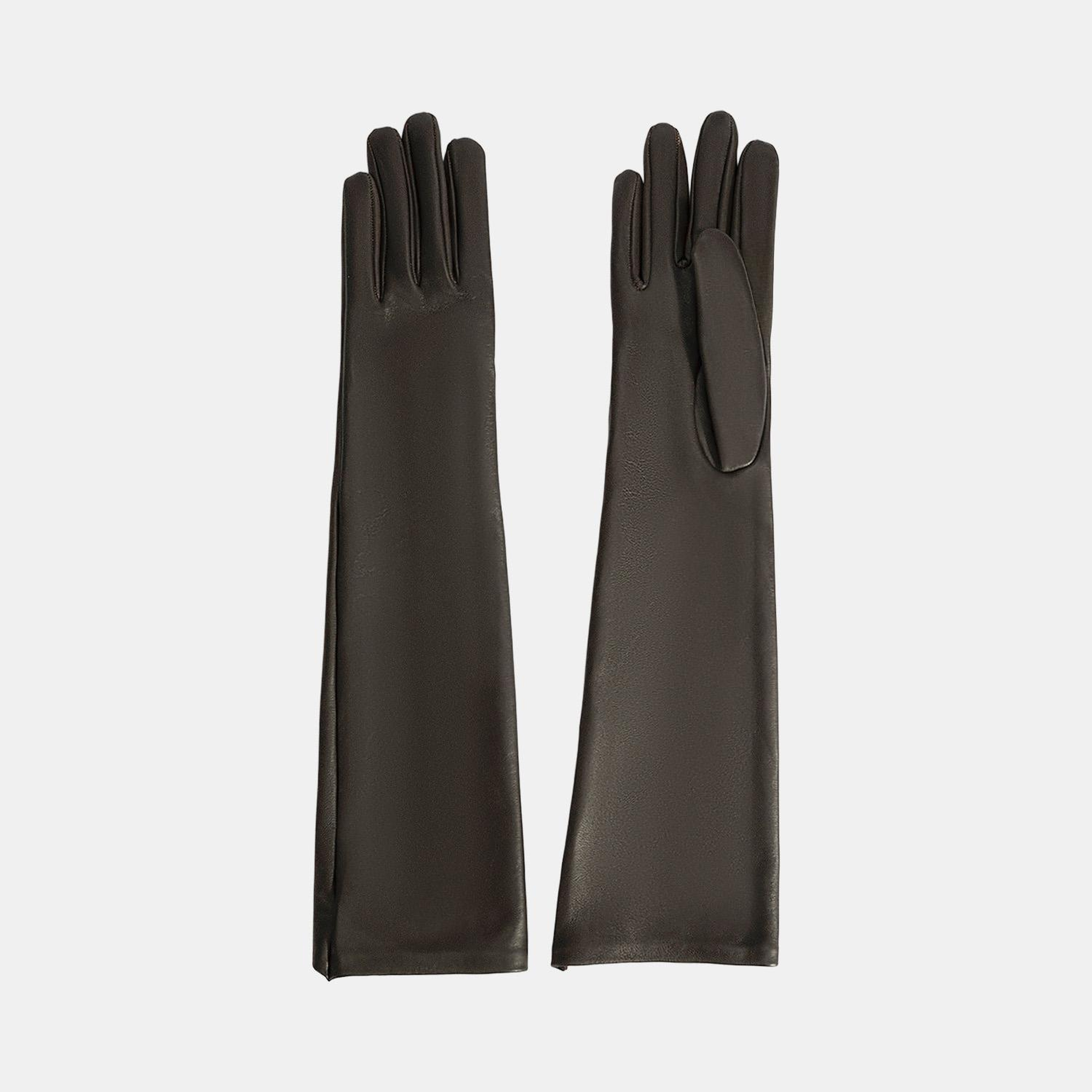 DESA Kadın Acı Kahve Uzun Deri Eldiven