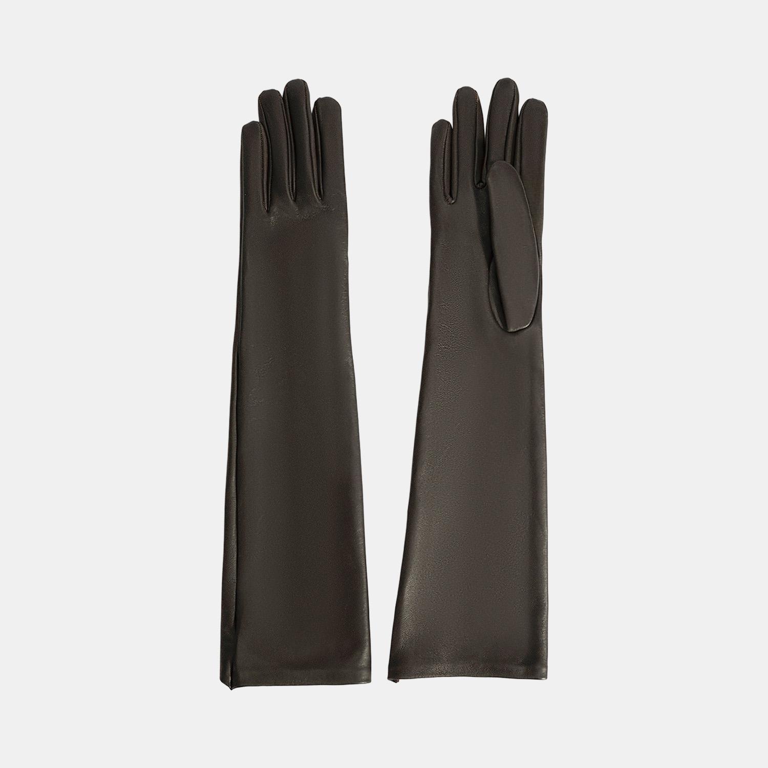 DESA Kadın Acı Kahve Uzun Deri Eldiven