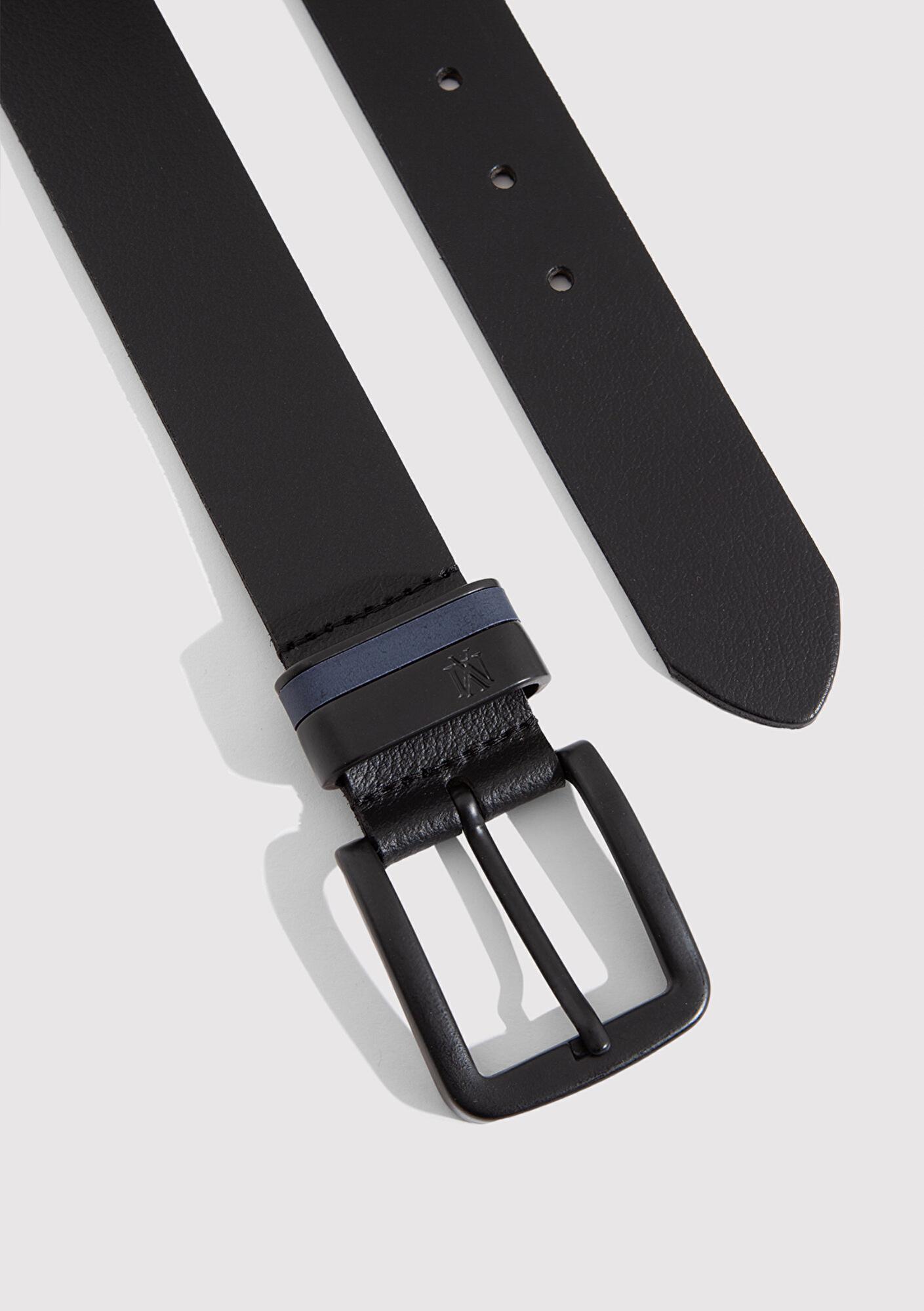 Mavi Siyah Deri Kemer 090499-15903