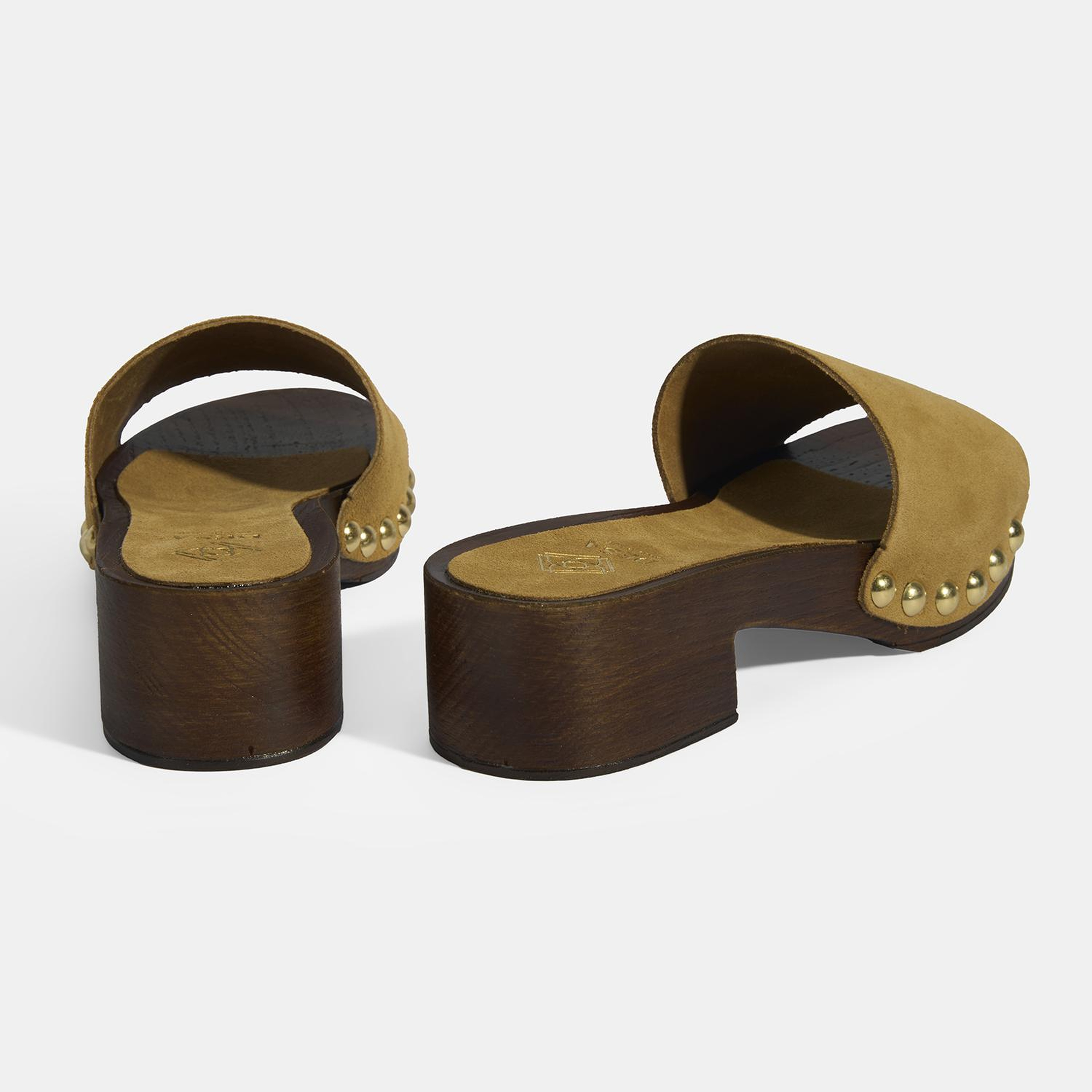 Limited Edition Kadın Taba Süet Topuklu Terlik