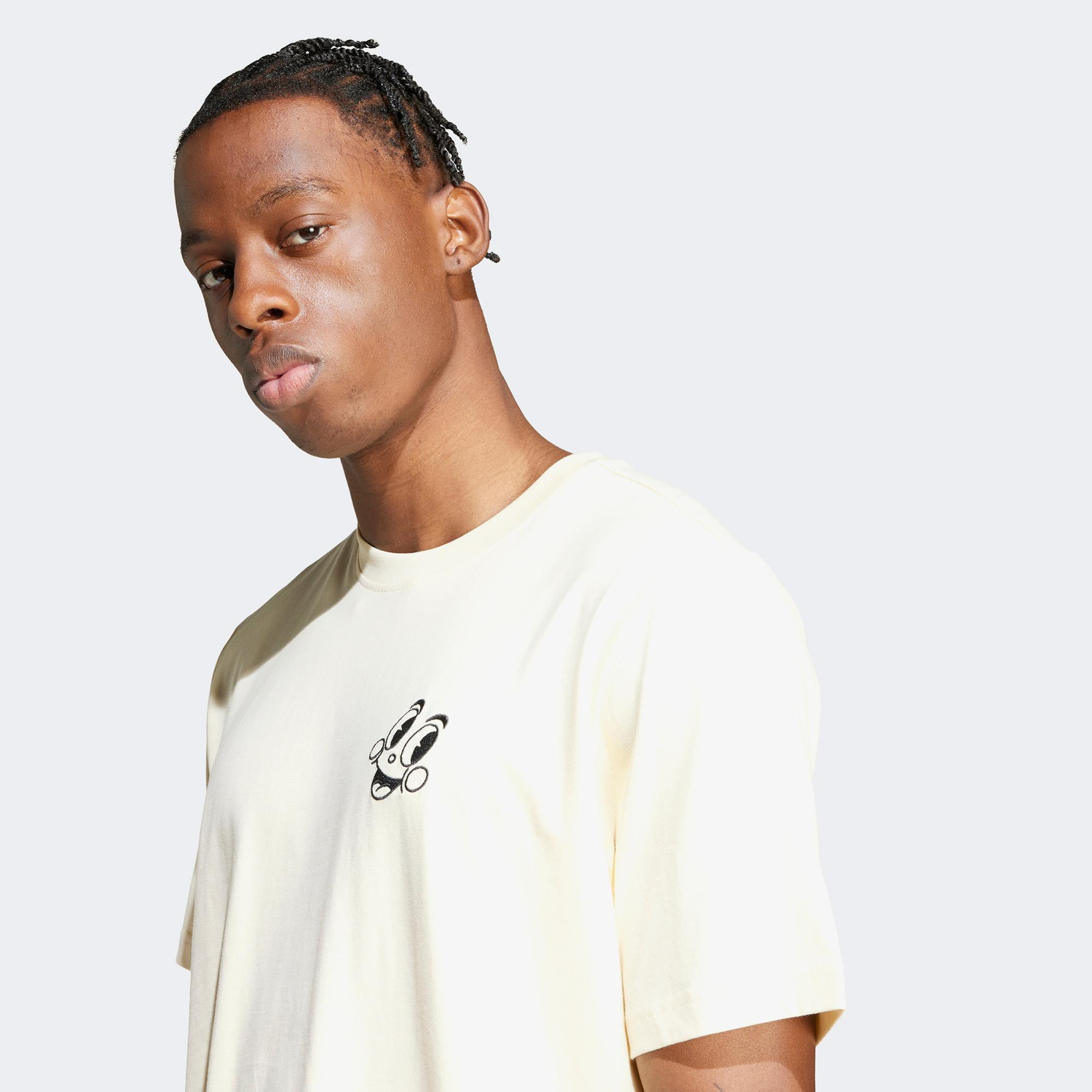 adidas Originals 70s Fleece Erkek Krem T-Shirt