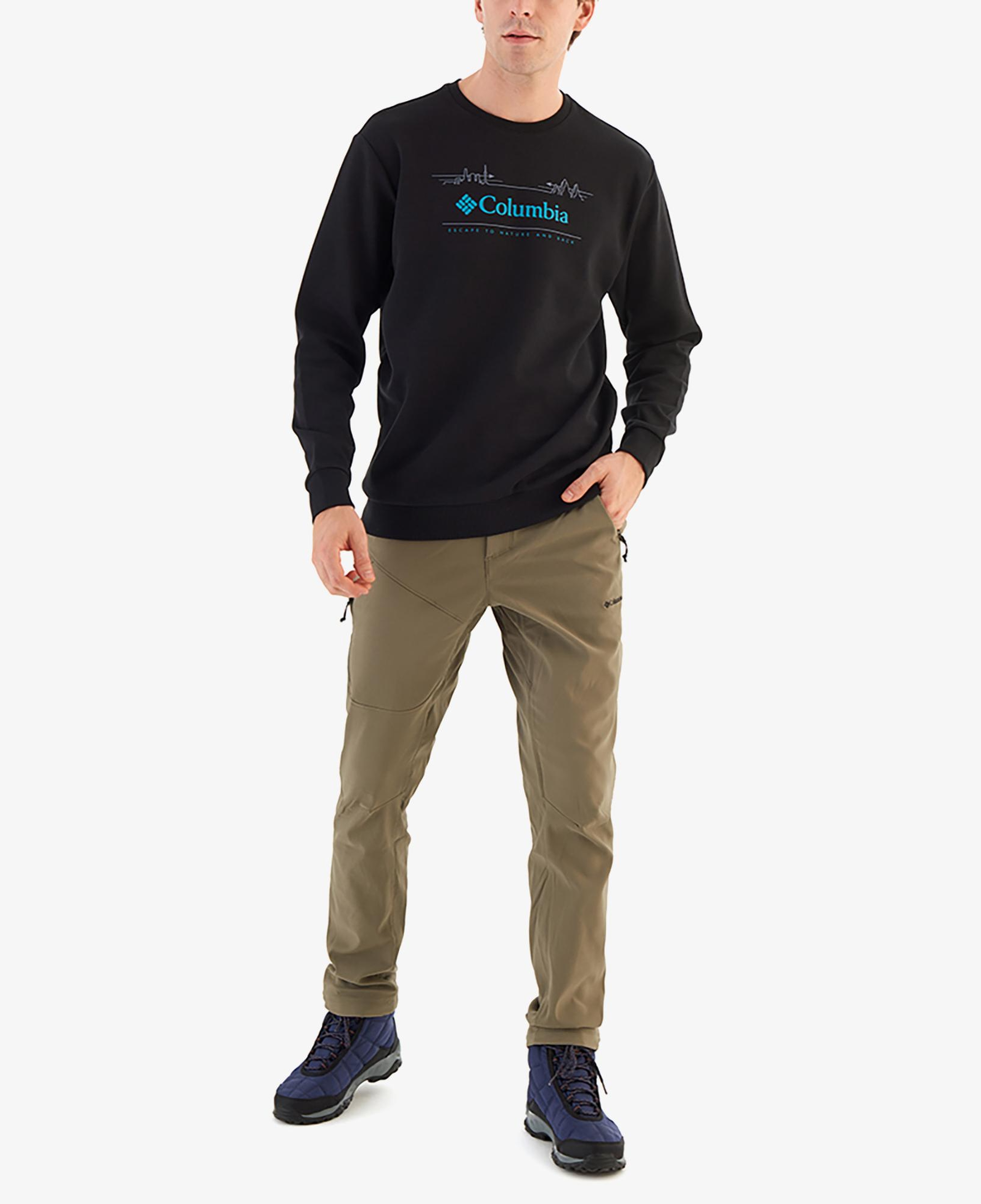 Columbia Nature And Back Crew Erkek Siyah Sweatshirt