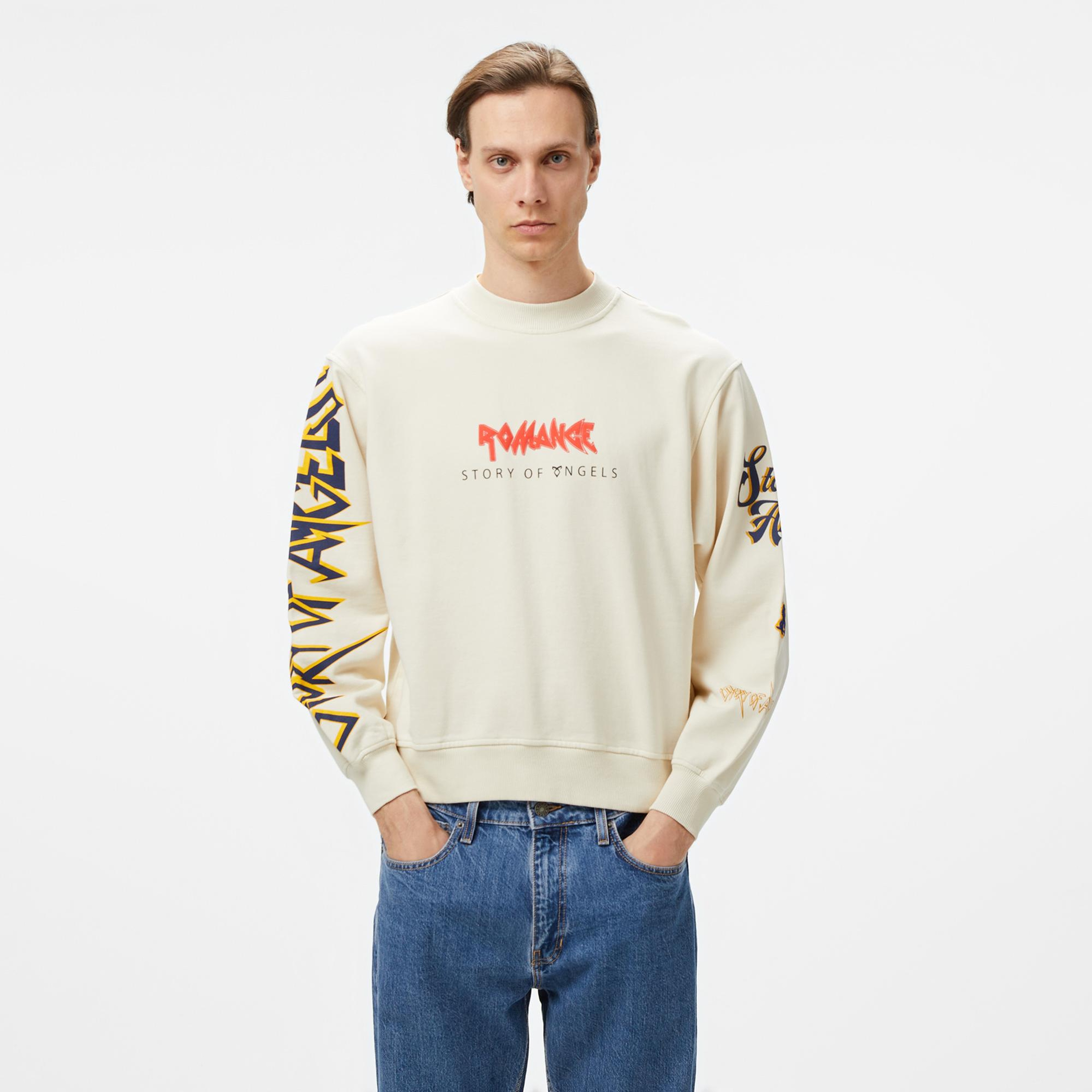 Story Of Angels Budha Dream Water Colour Erkek Krem T-Shirt