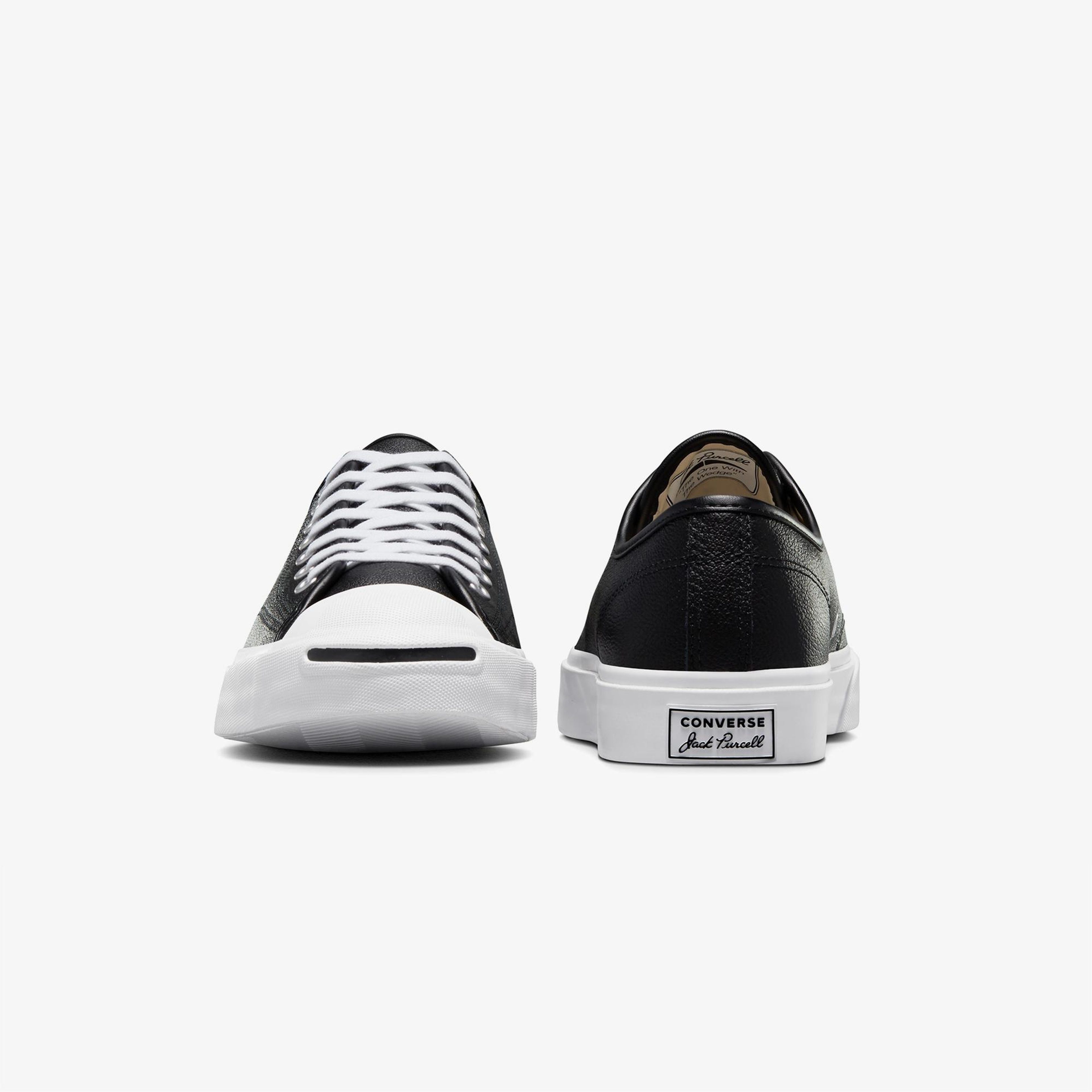 Converse Jack Purcell Unisex Siyah Deri Sneaker