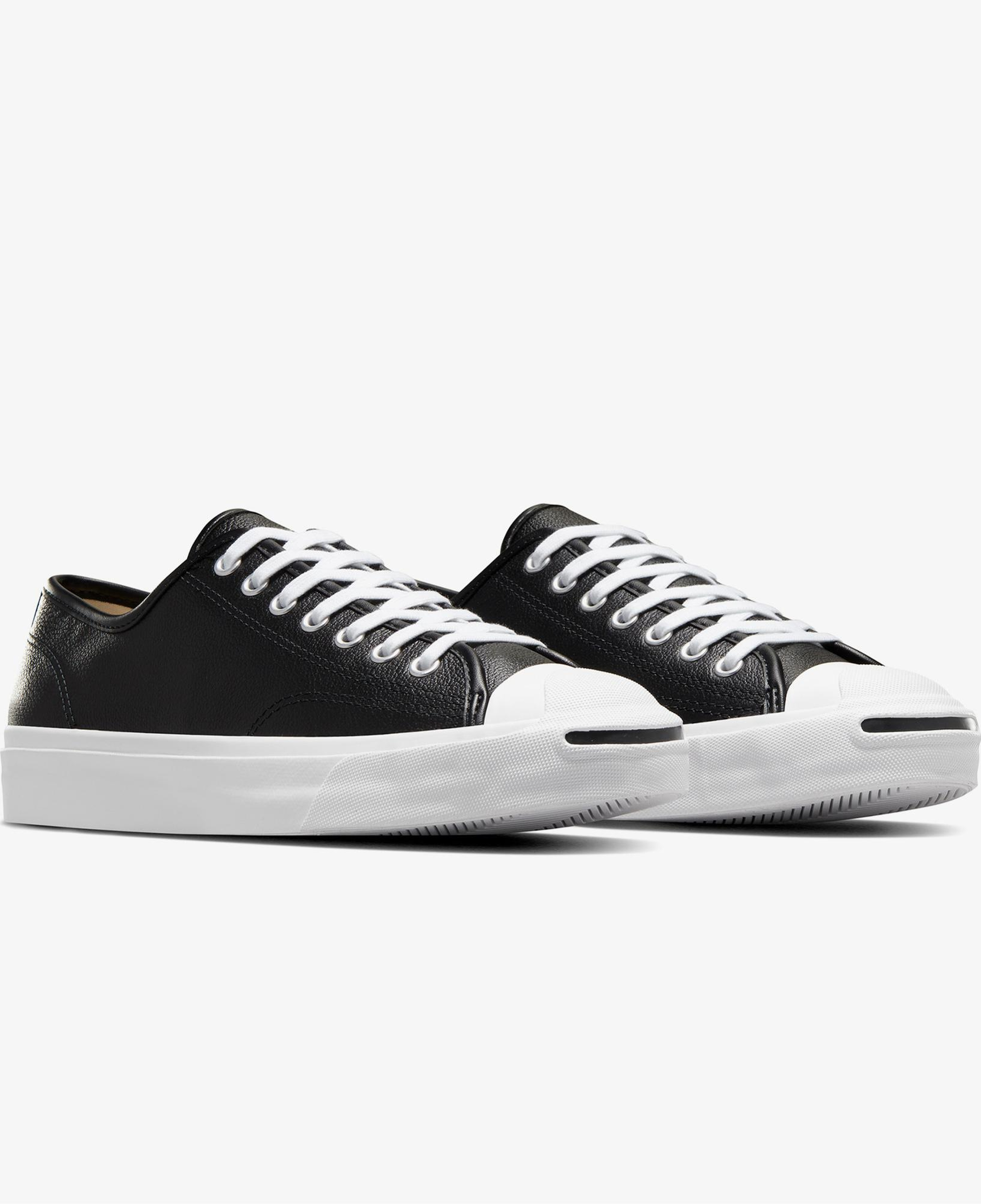 Converse Jack Purcell Unisex Siyah Deri Sneaker