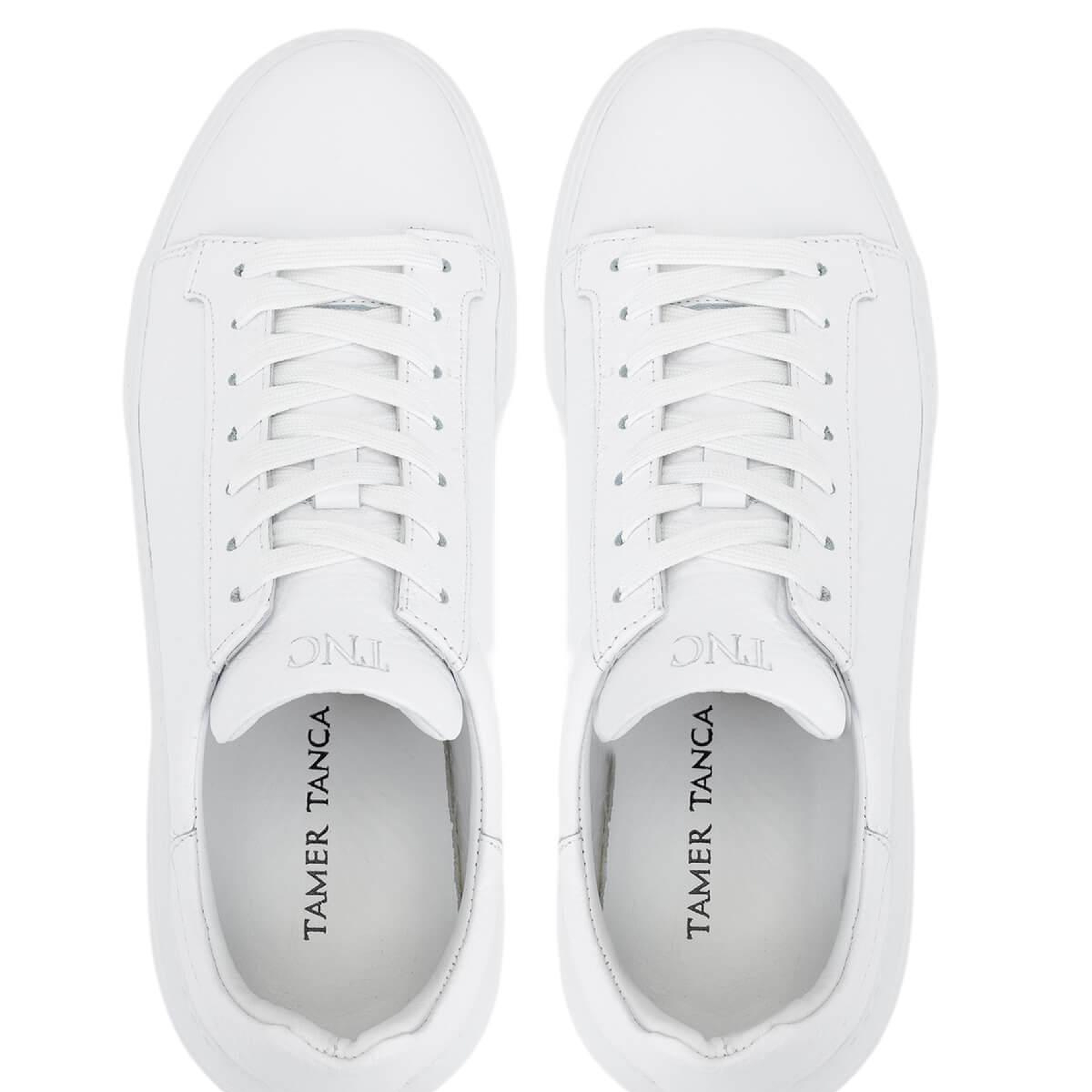 Tamer Tanca Erkek Hakiki Deri Beyaz Sneakers & Spor Ayakkabı