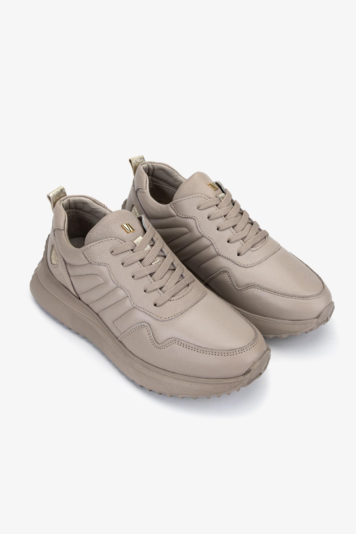 Valmenti Kadın Hakiki Deri Vizon Sneakers & Spor Ayakkabı