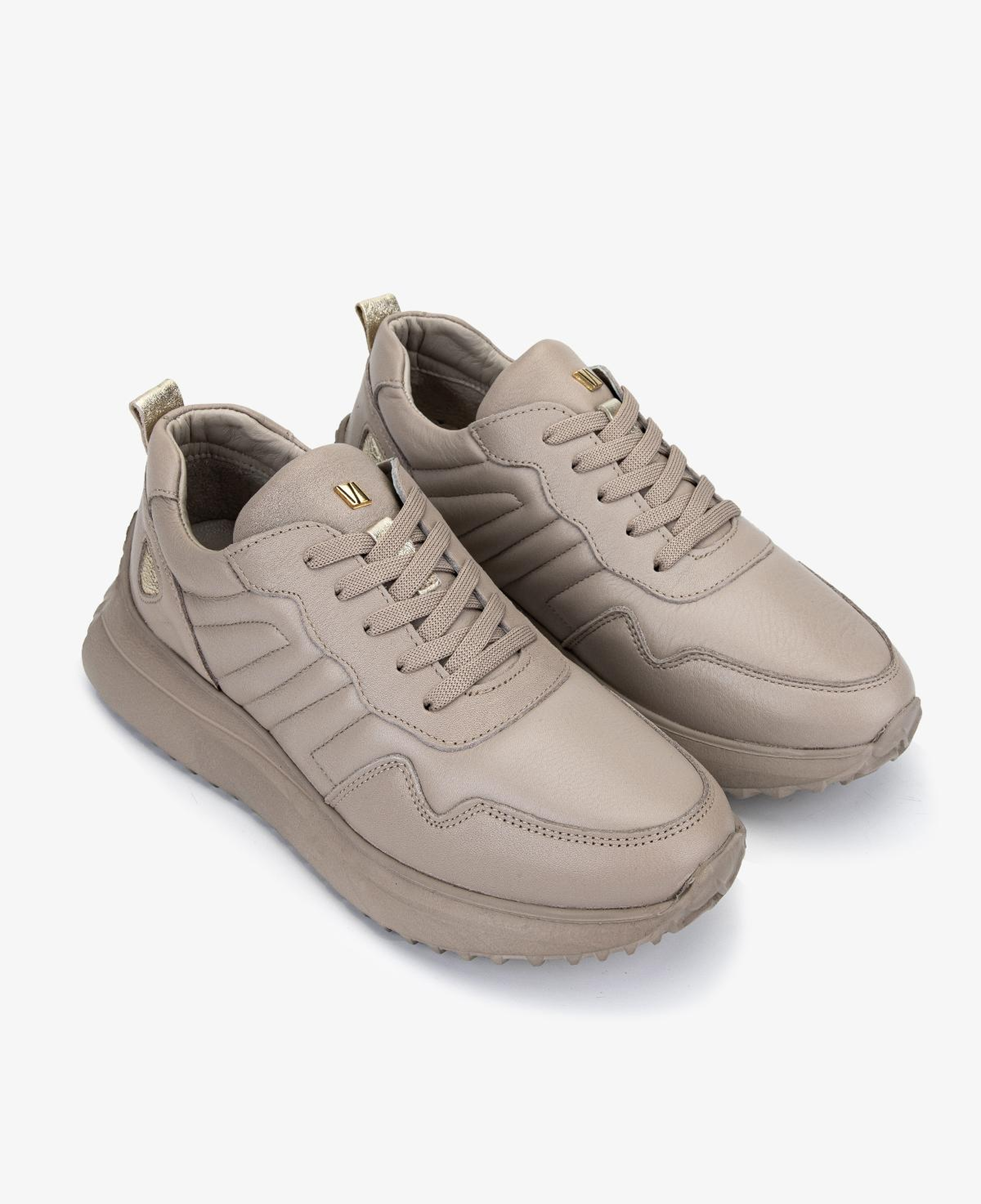 Valmenti Kadın Hakiki Deri Vizon Sneakers & Spor Ayakkabı