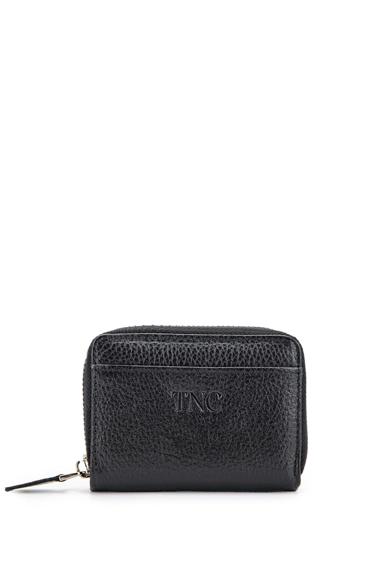 Tamer Tanca Erkek Hakiki Deri Siyah Kartlık