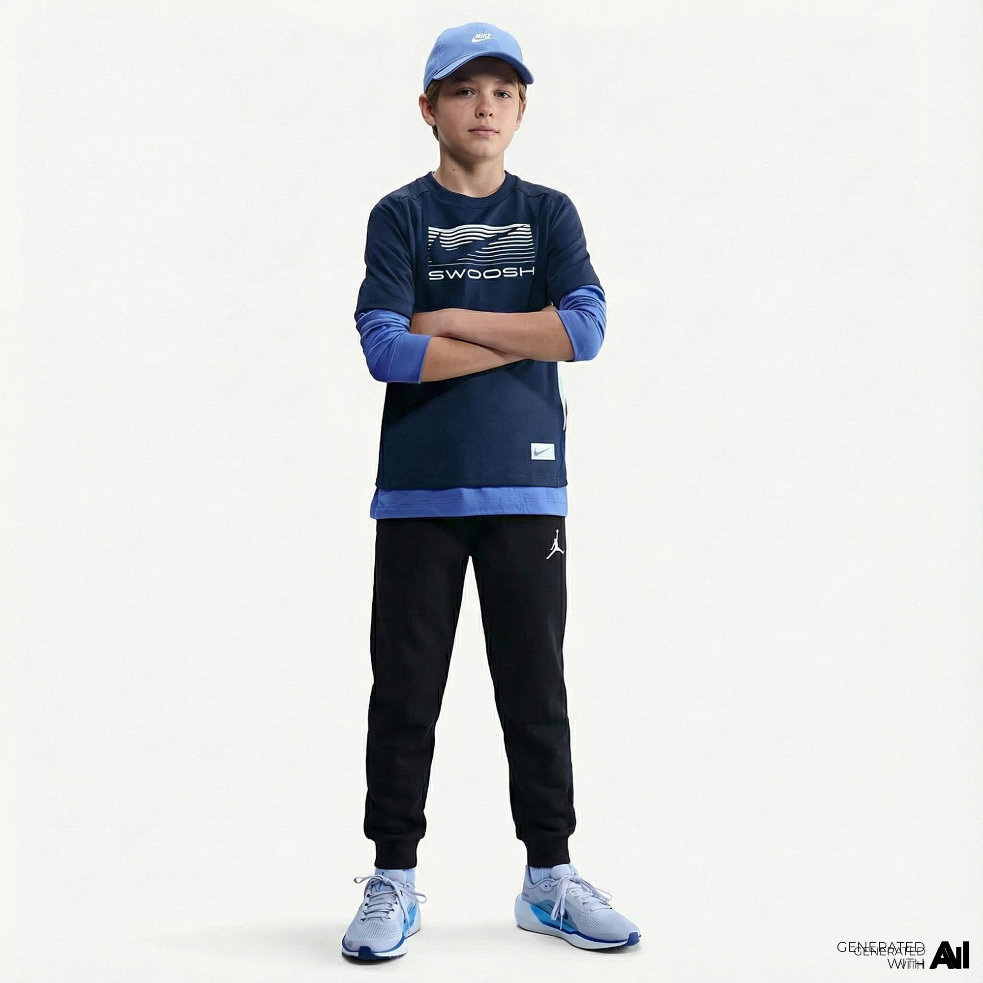 Jordan Brooklyn Çocuk Siyah Eşofman Altı