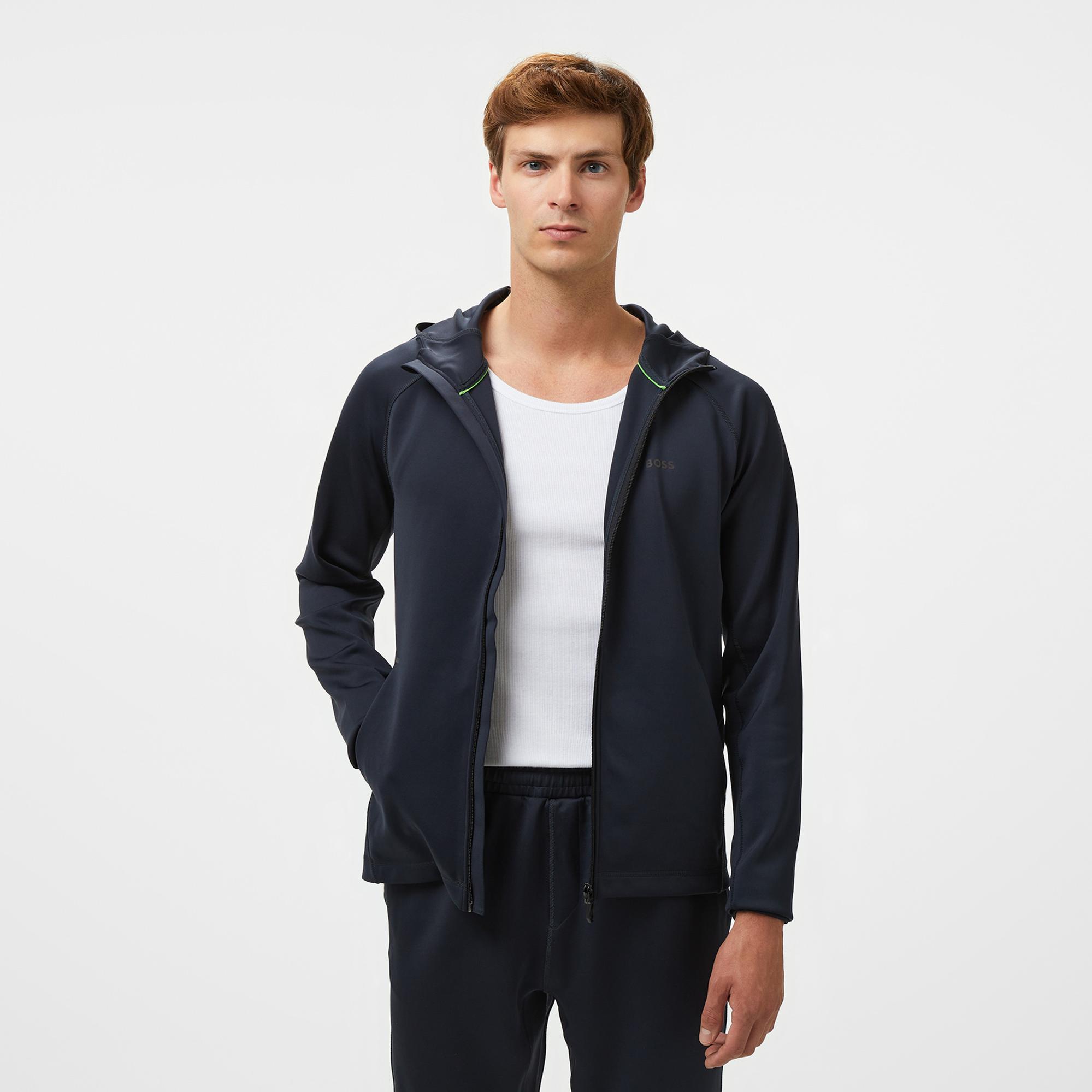 Boss Sicon Active Erkek Lacivert Sweatshirt