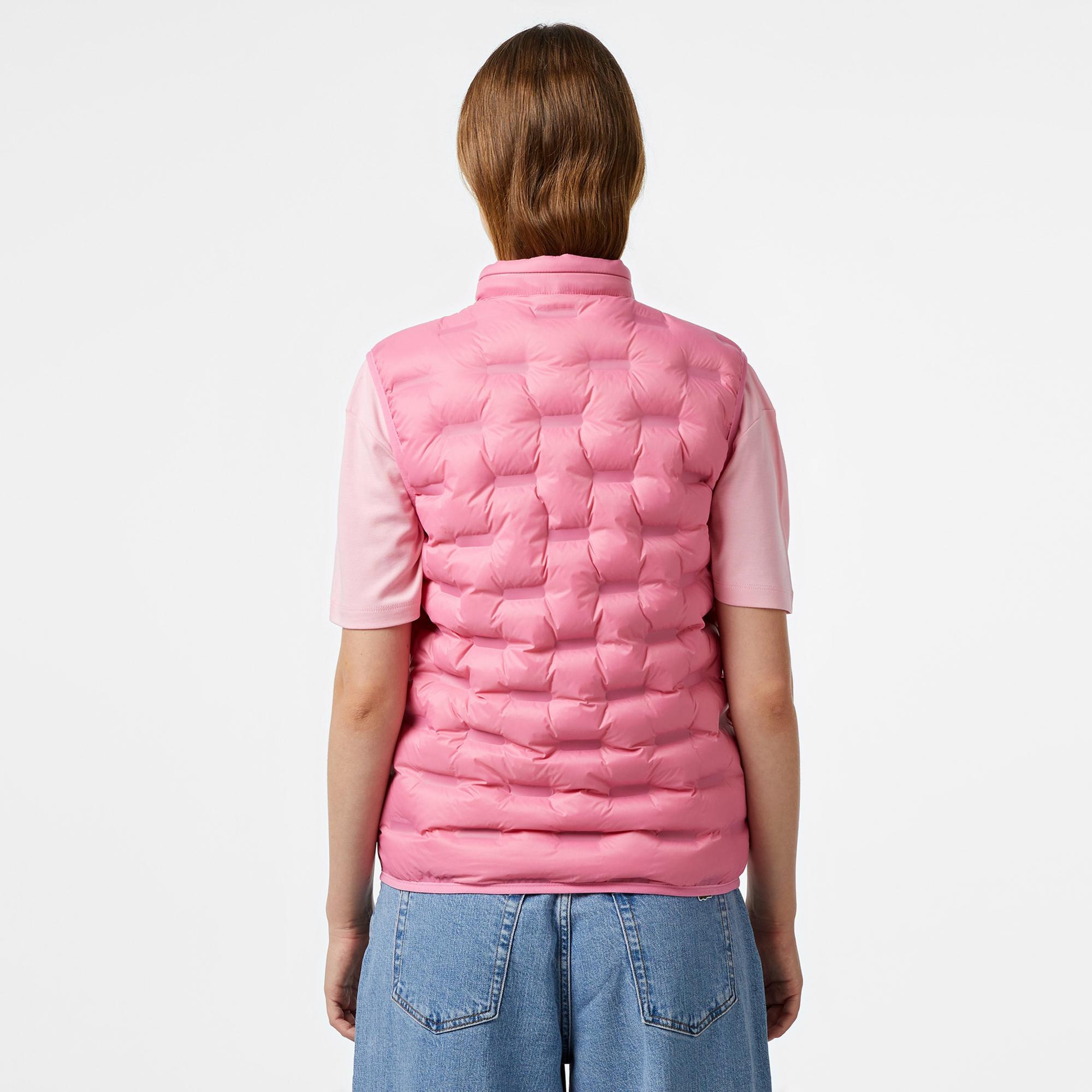 Lacoste Kadın Regular Fit Kapüşonlu Pembe Yelek