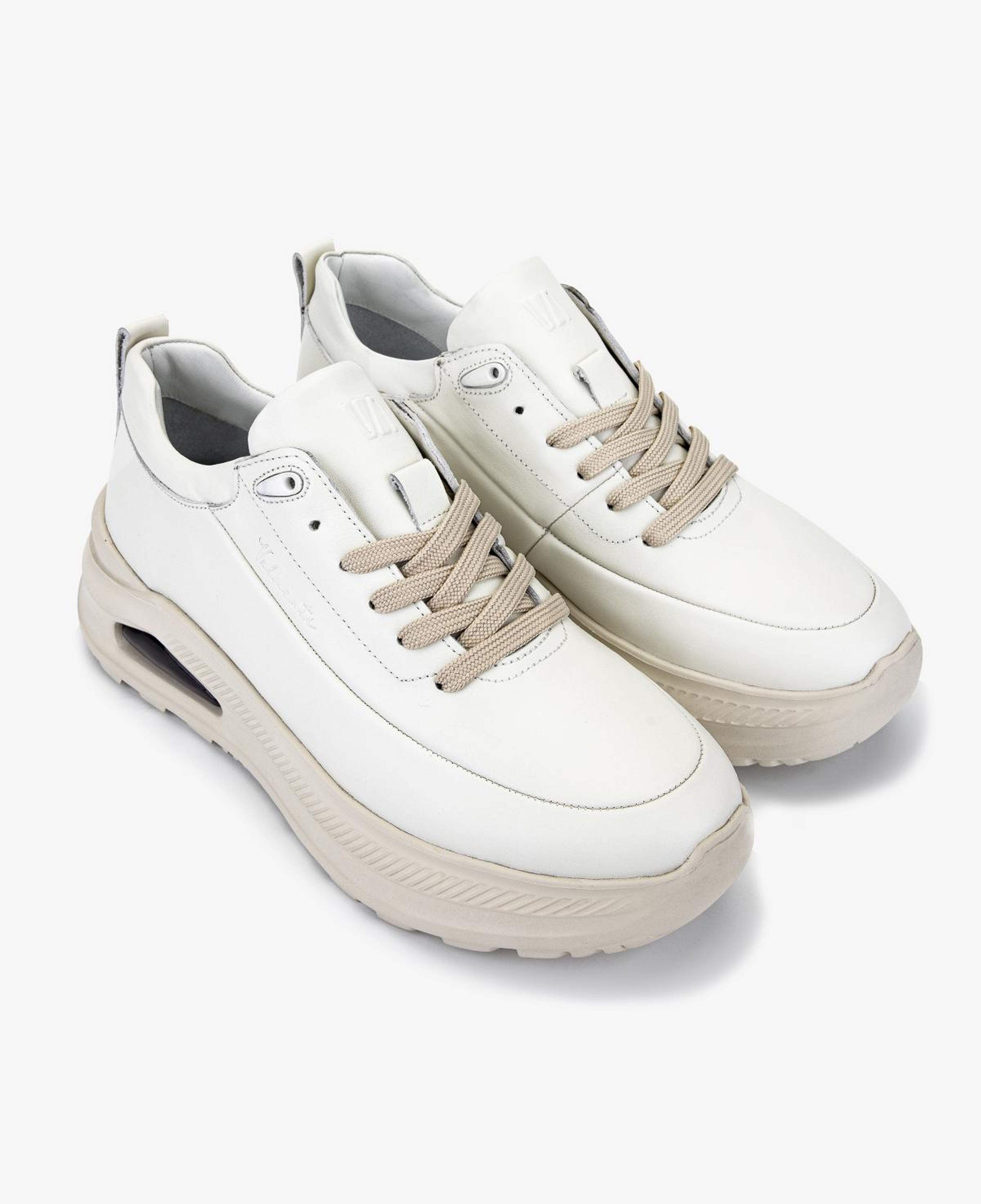 Valmenti Erkek Hakiki Deri Beyaz Sneakers & Spor Ayakkabı