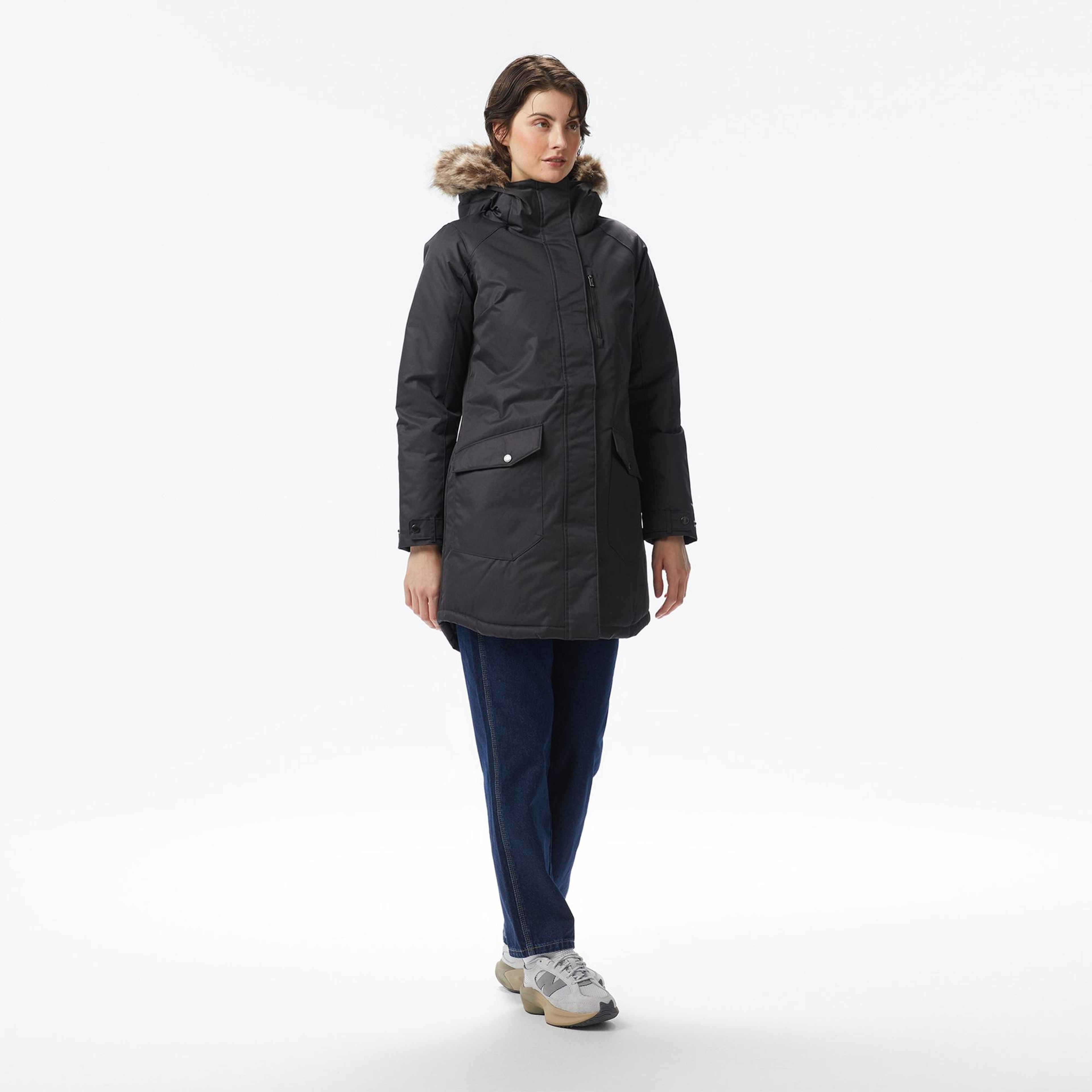 Columbia Suttle Mountain Long Insulated Kadın Siyah Mont