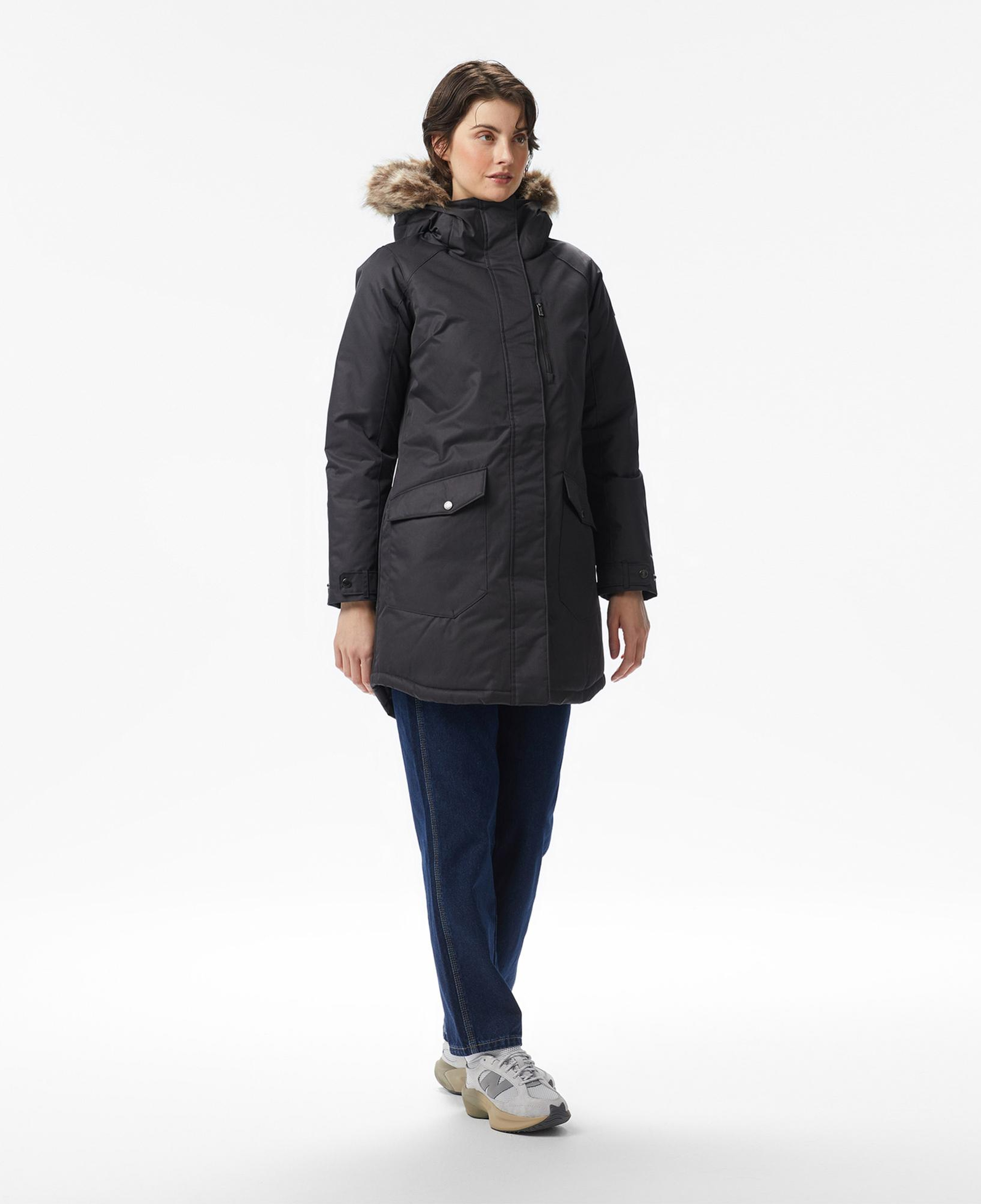 Columbia Suttle Mountain Long Insulated Kadın Siyah Mont