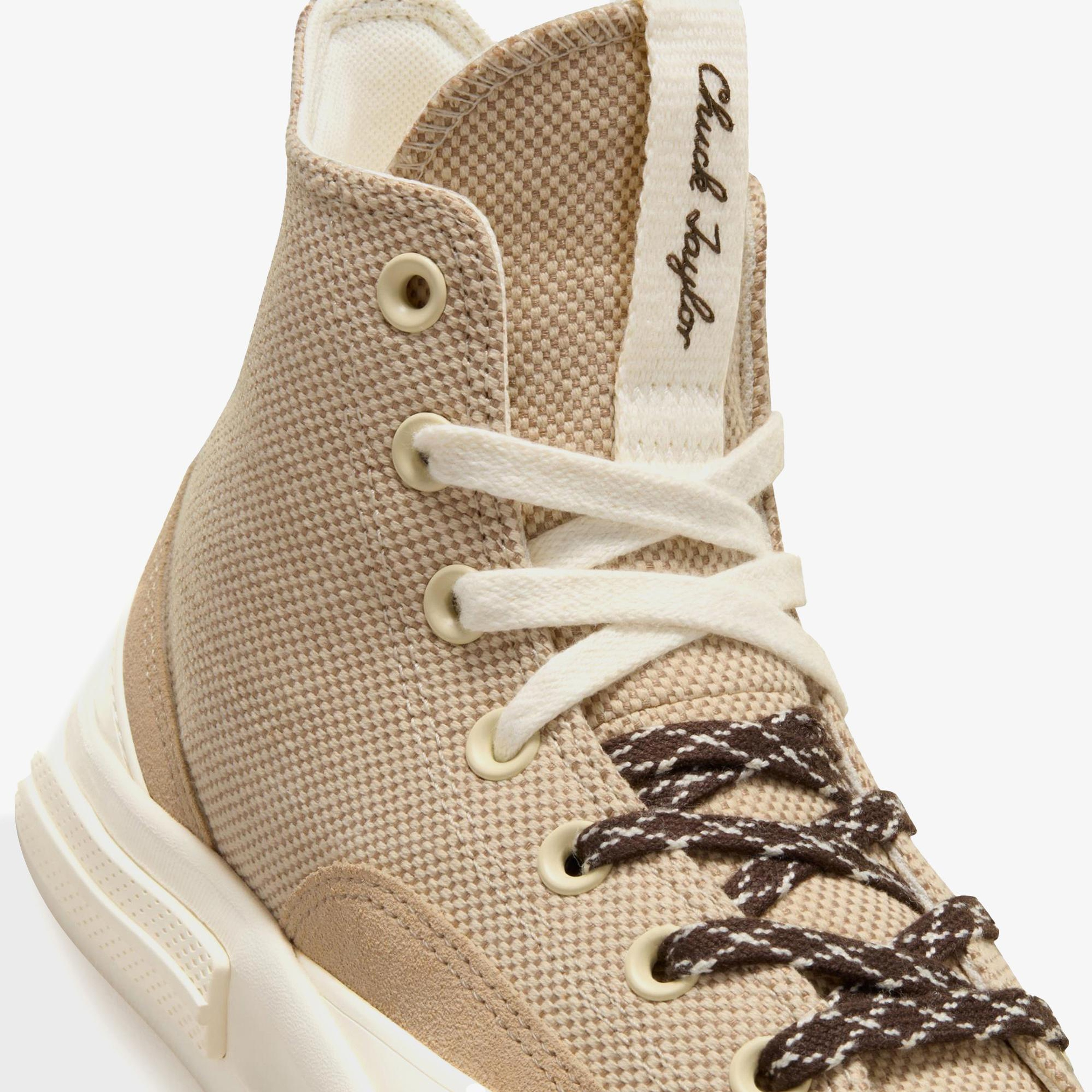 Converse Run Star Legacy CX Platform Canvas & Suede Unisex Bej Sneaker