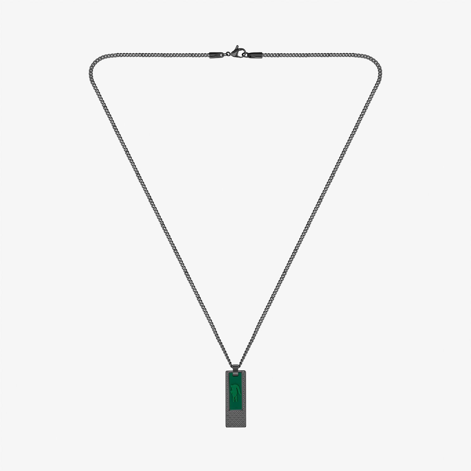 Lacoste Set & Match Erkek Siyah Kolye