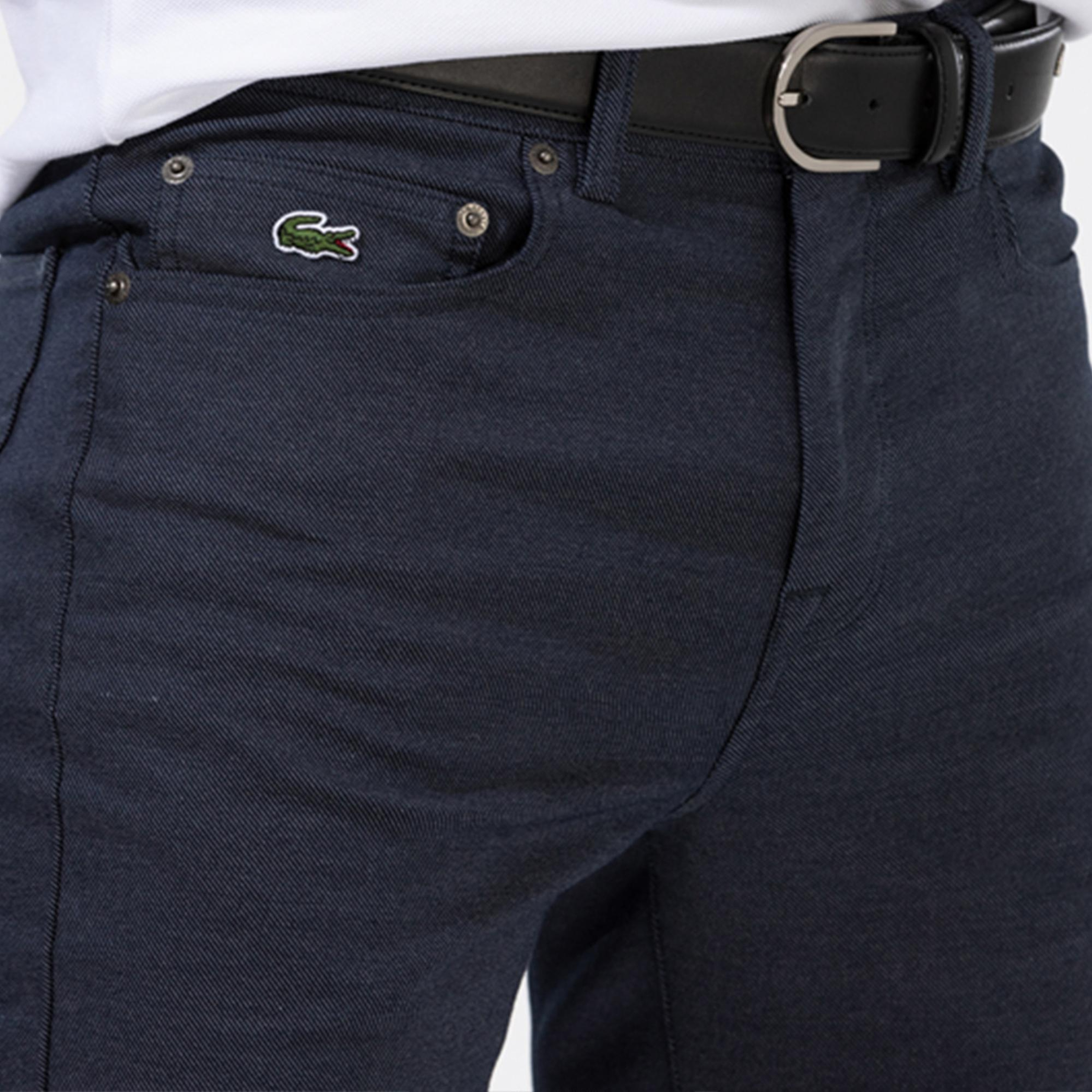 Lacoste Erkek Slim Fit Lacivert Jean Pantolon