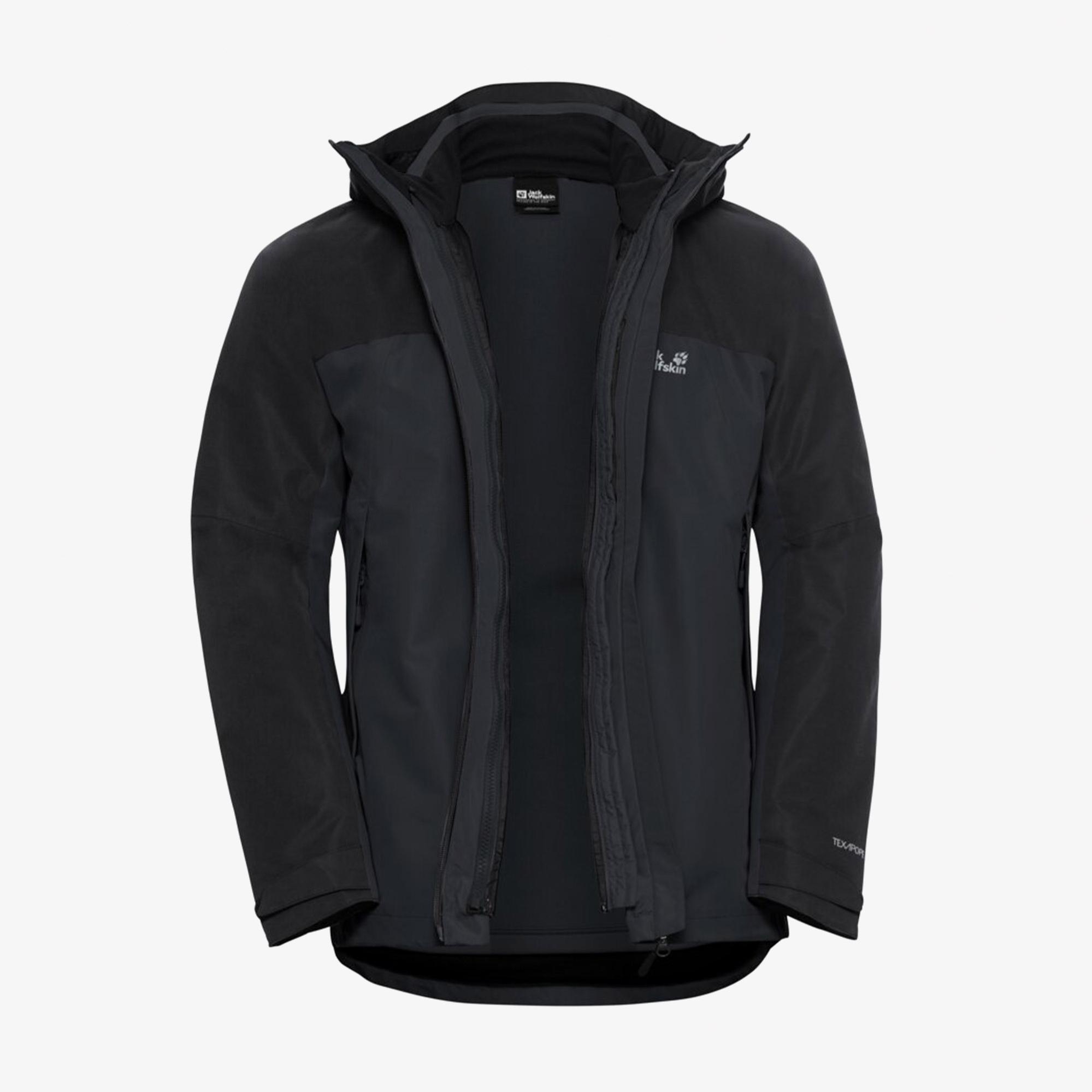 Jack Wolfskin Wild Places 3in2 Erkek Gri Ceket
