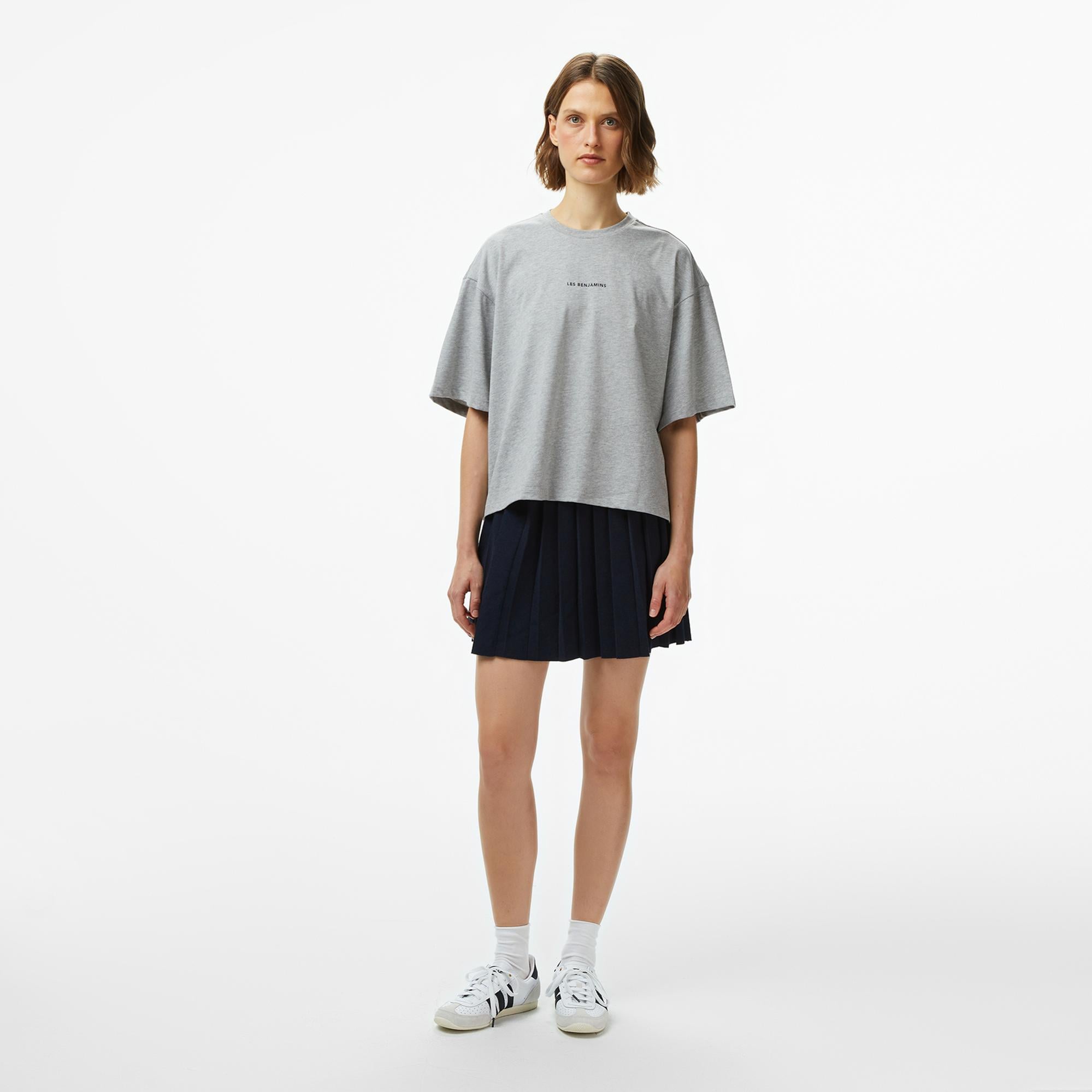 Les Benjamins Kadın Gri T-Shirt