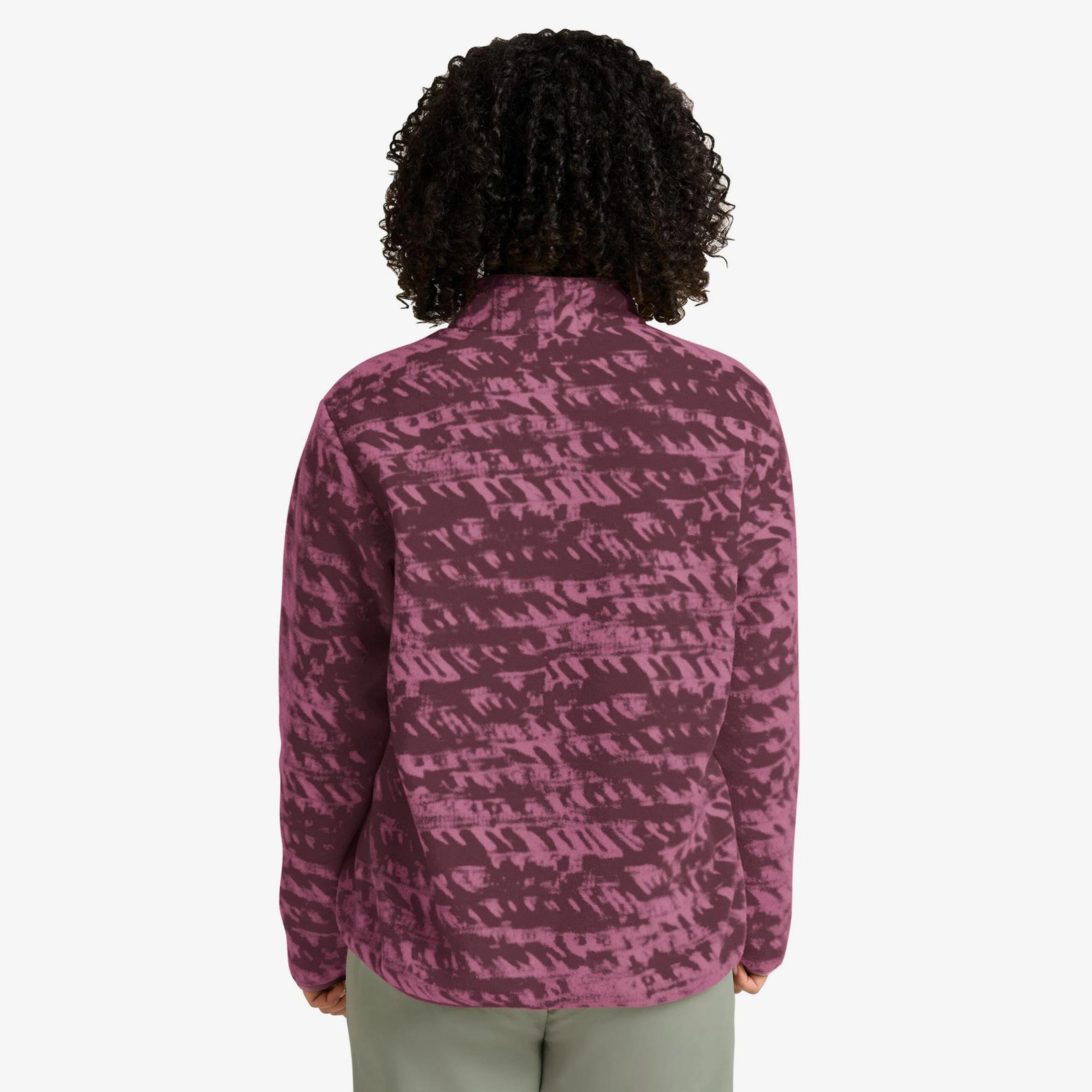 Jack Wolfskin Big Sky Half Zipped Kadın Mor Polar