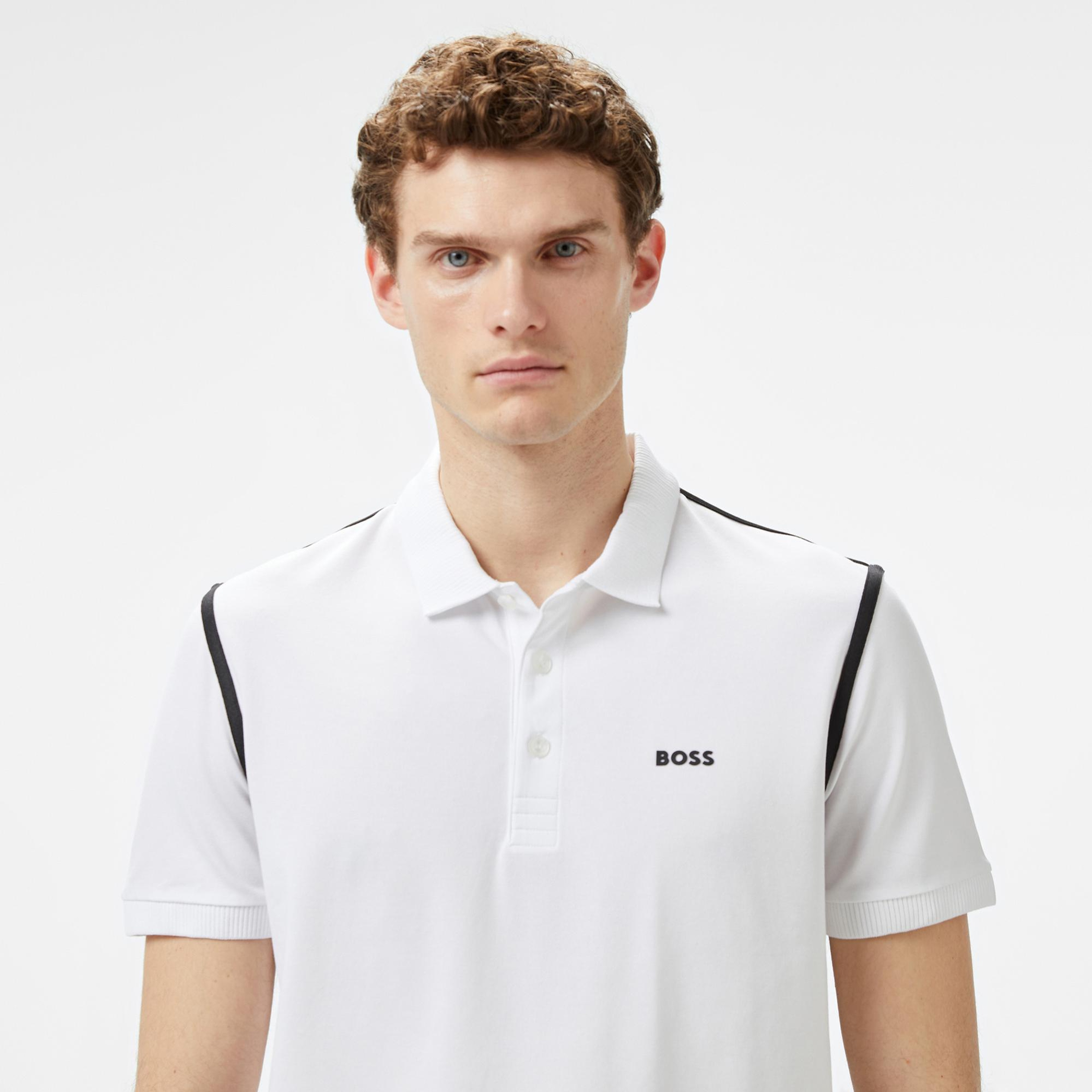 Boss Paddy Tape Erkek Beyaz Polo