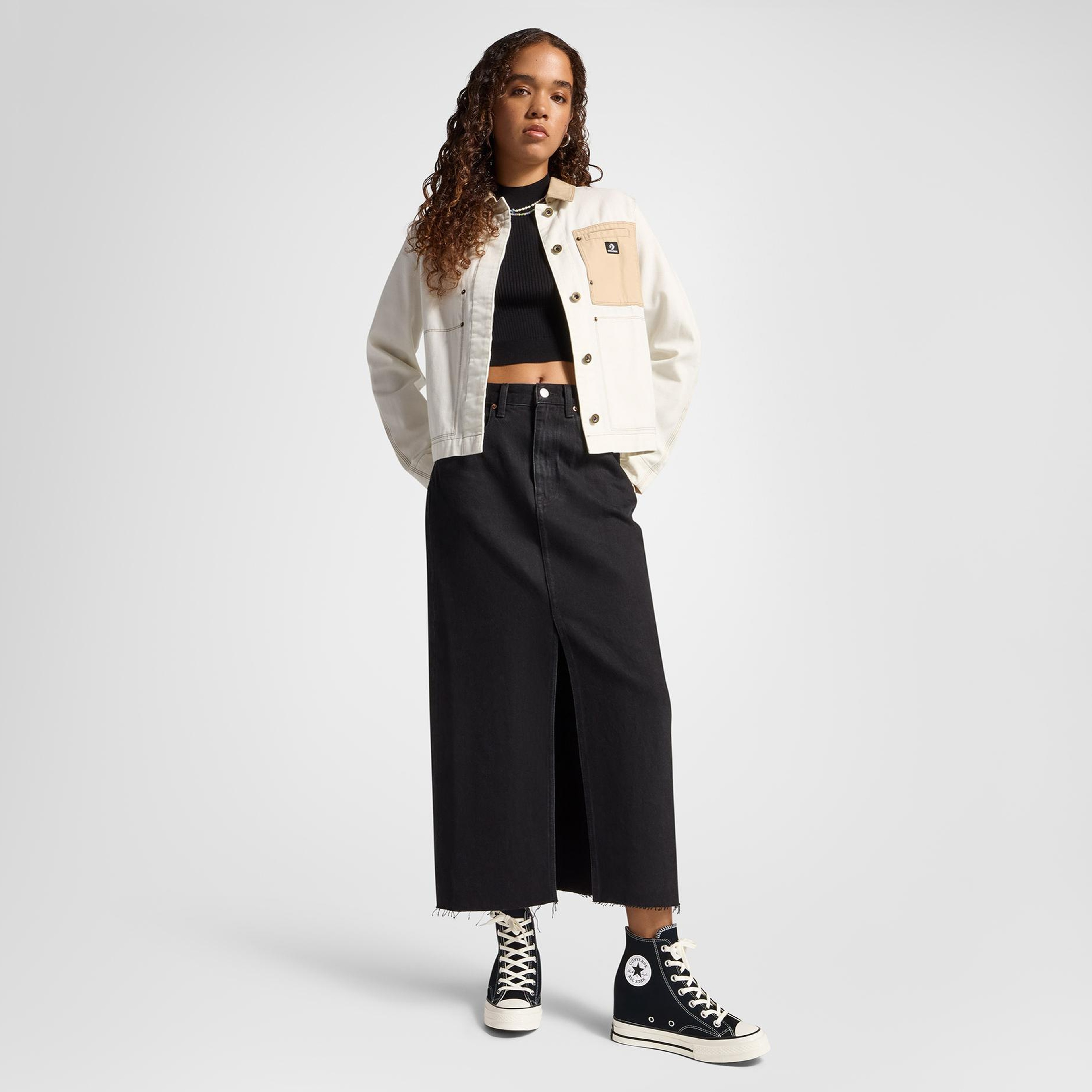 Converse Chuck 70 Wedge Kadın Siyah Platform Sneaker