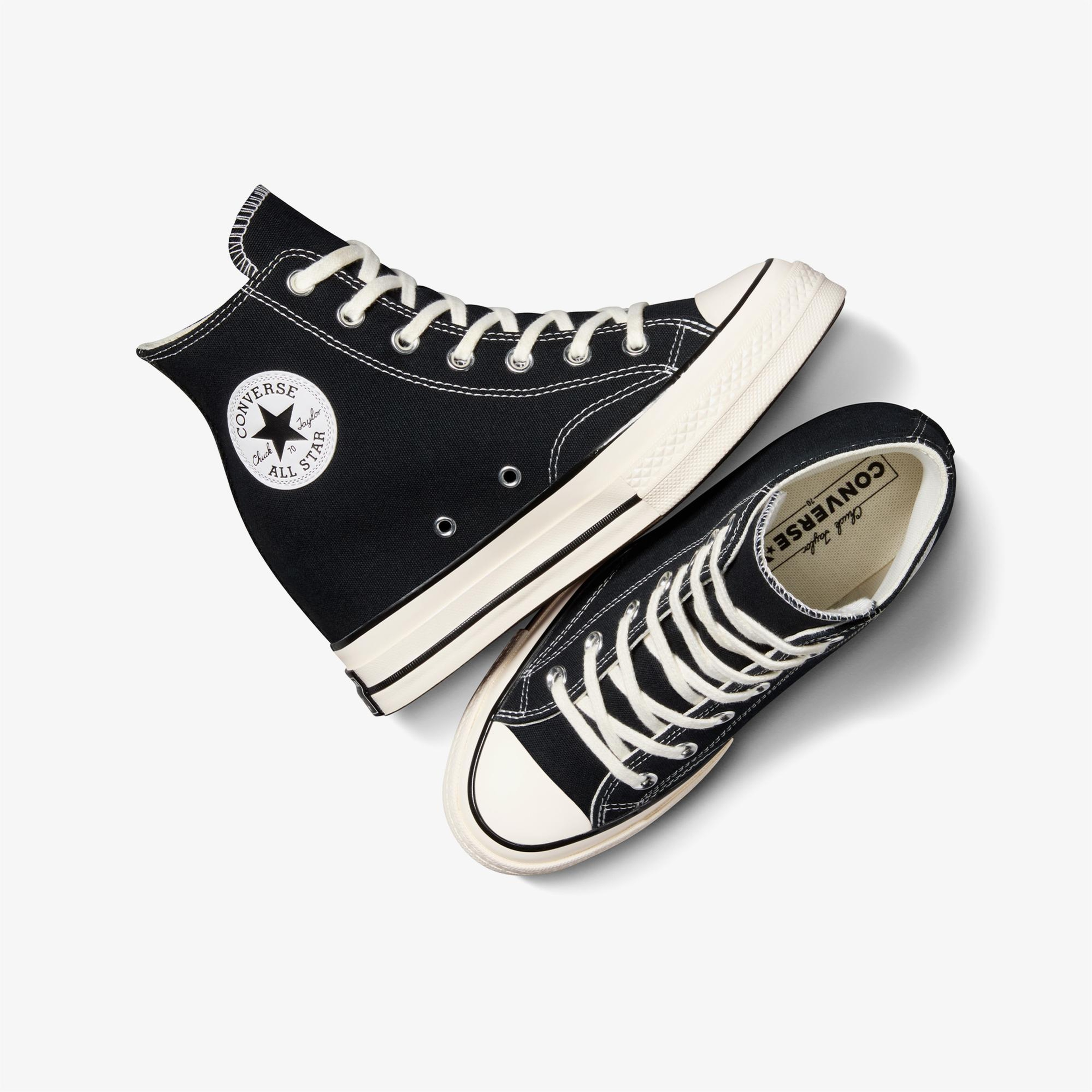 Converse Chuck 70 Wedge Kadın Siyah Platform Sneaker