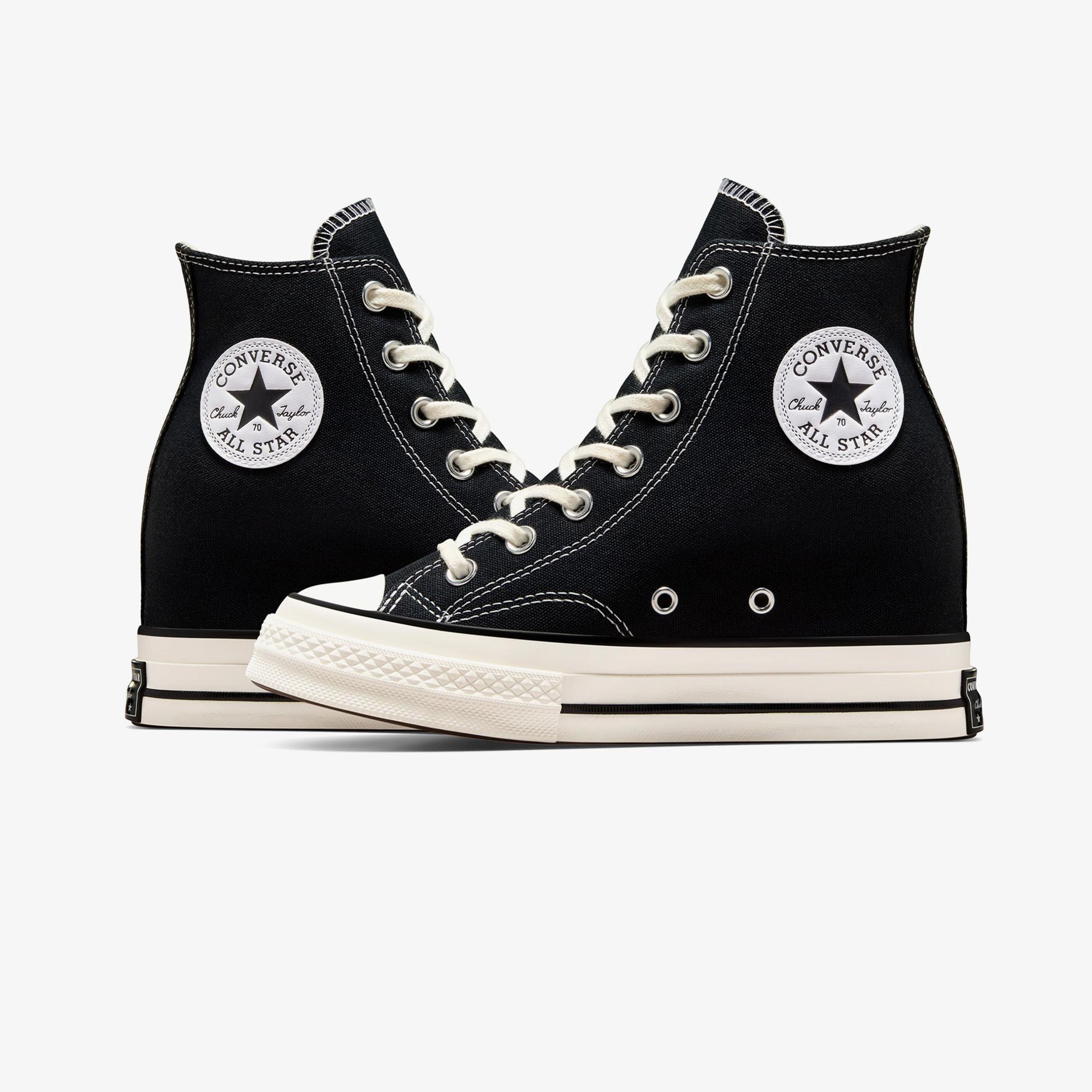 Converse Chuck 70 Wedge Kadın Siyah Platform Sneaker