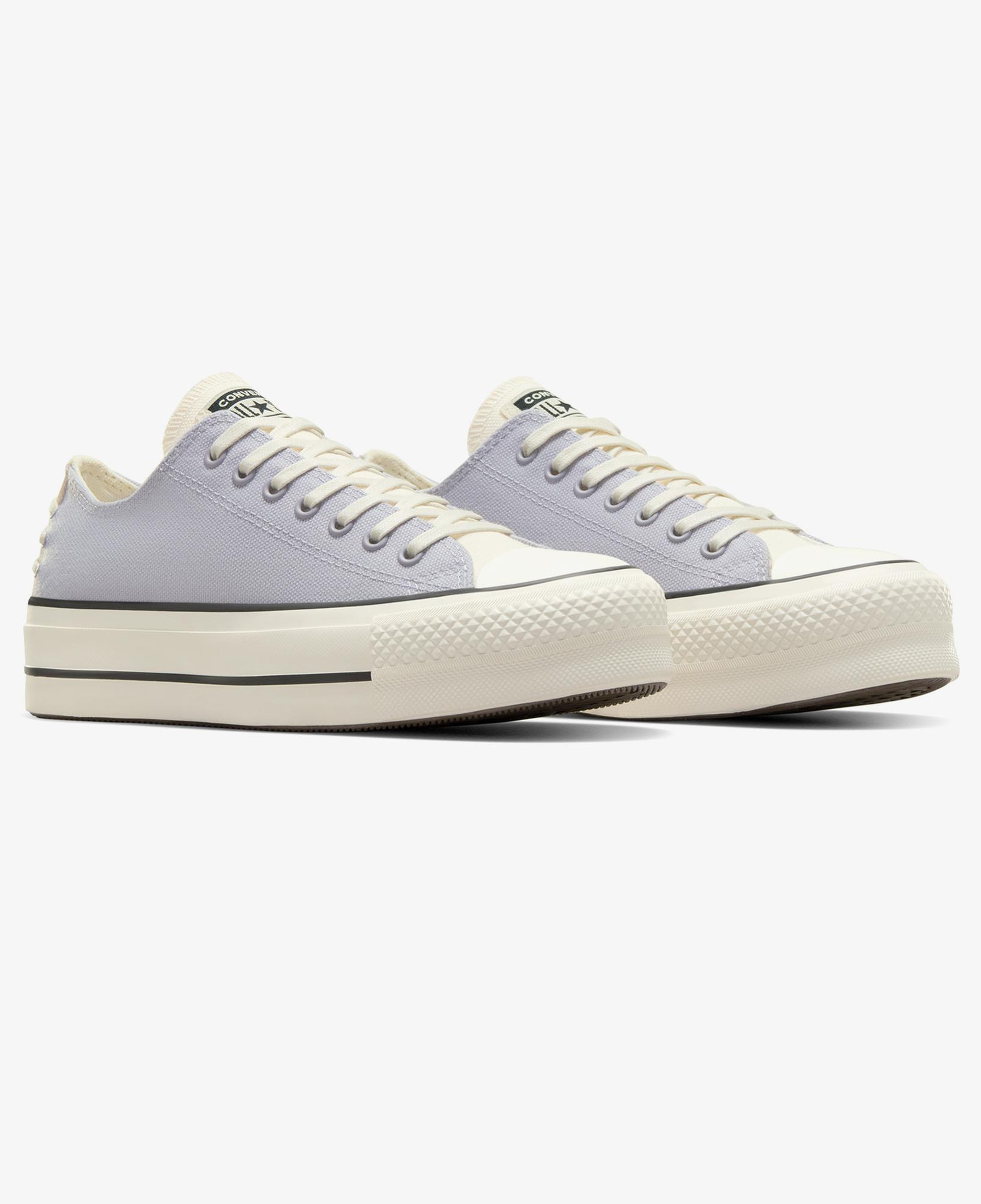 Converse Chuck Taylor All Star Lift Crafted Laces Kadın Lila Platform Sneaker