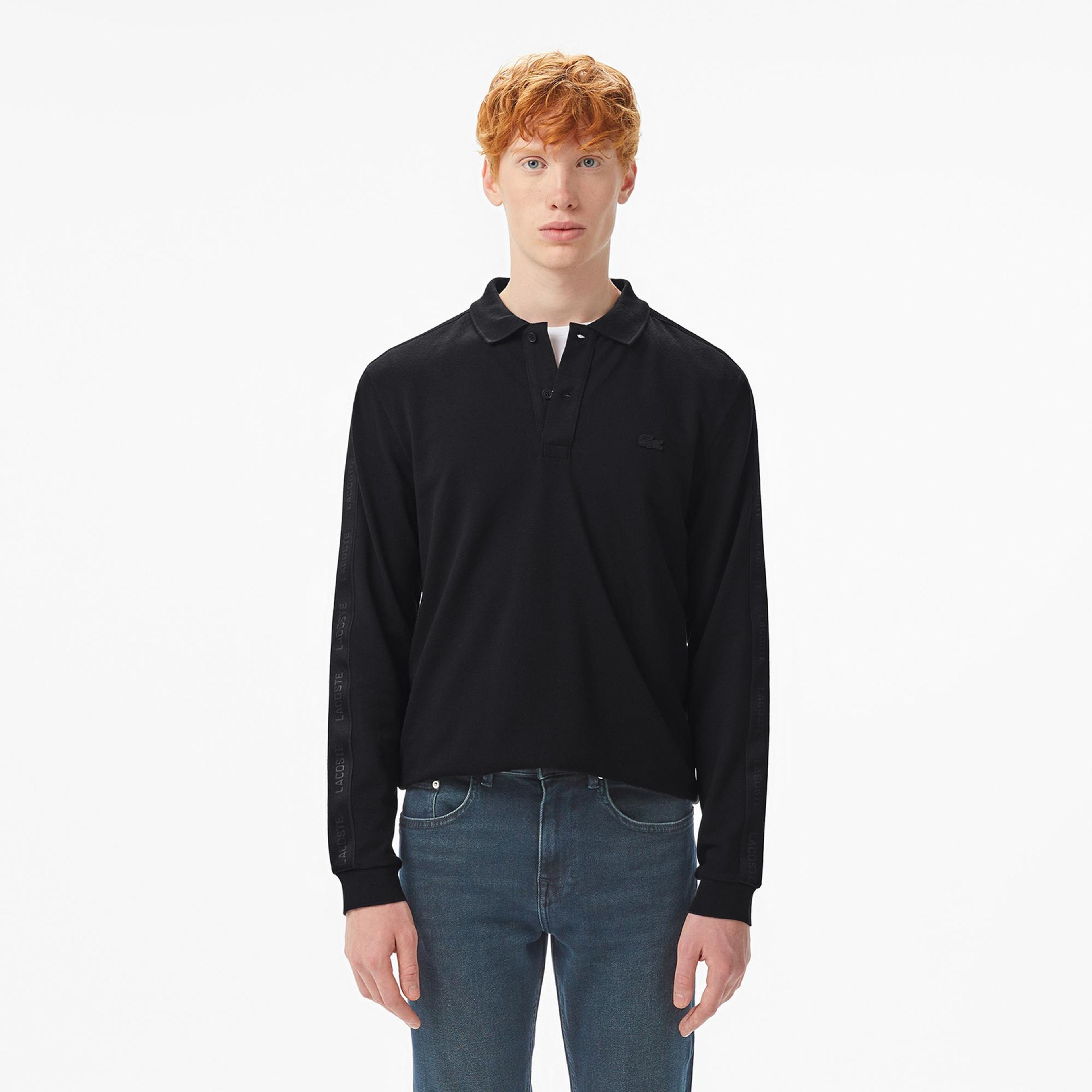 Lacoste Erkek Regular Fit Uzun Kollu Siyah Polo