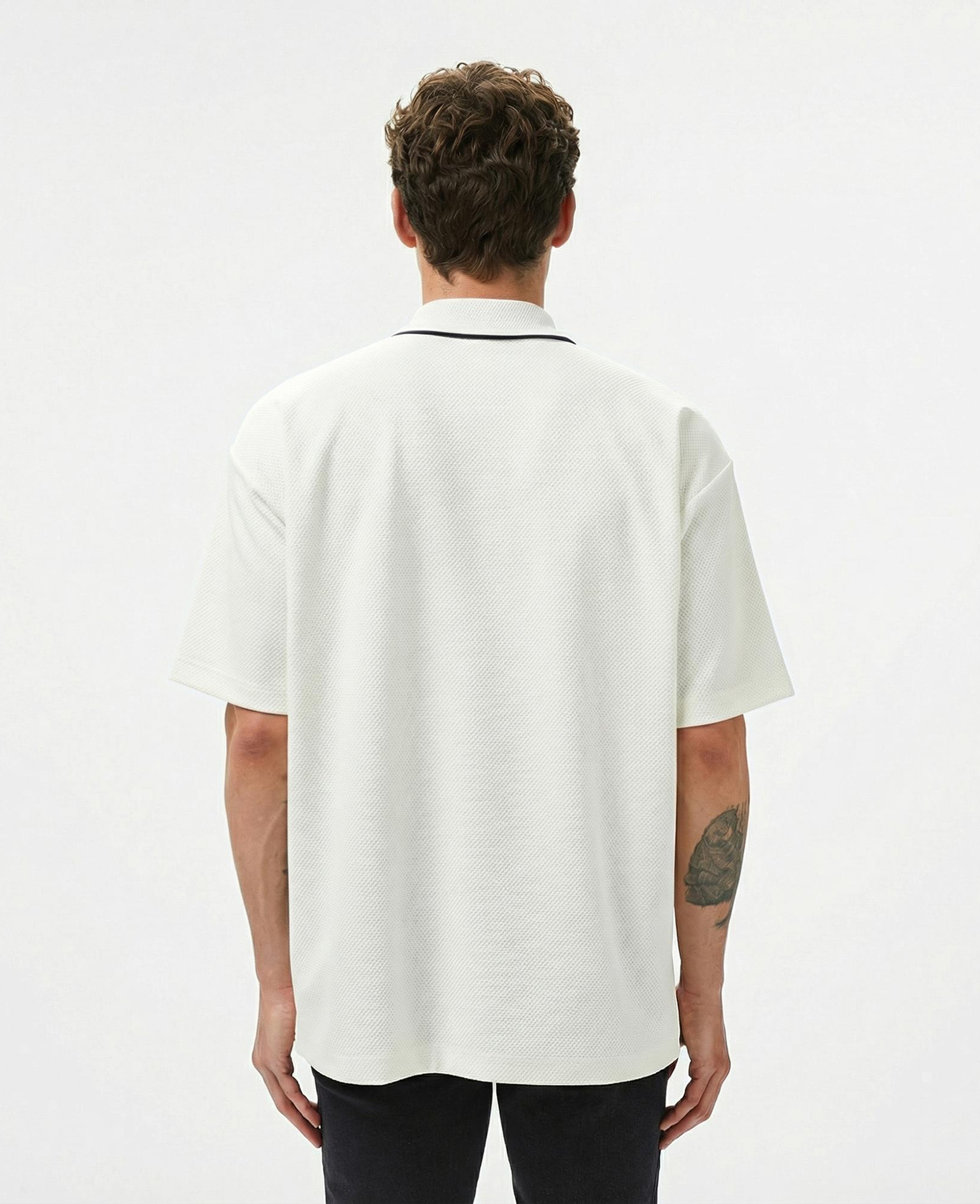 Lacoste Erkek Oversize Fit Beyaz Polo