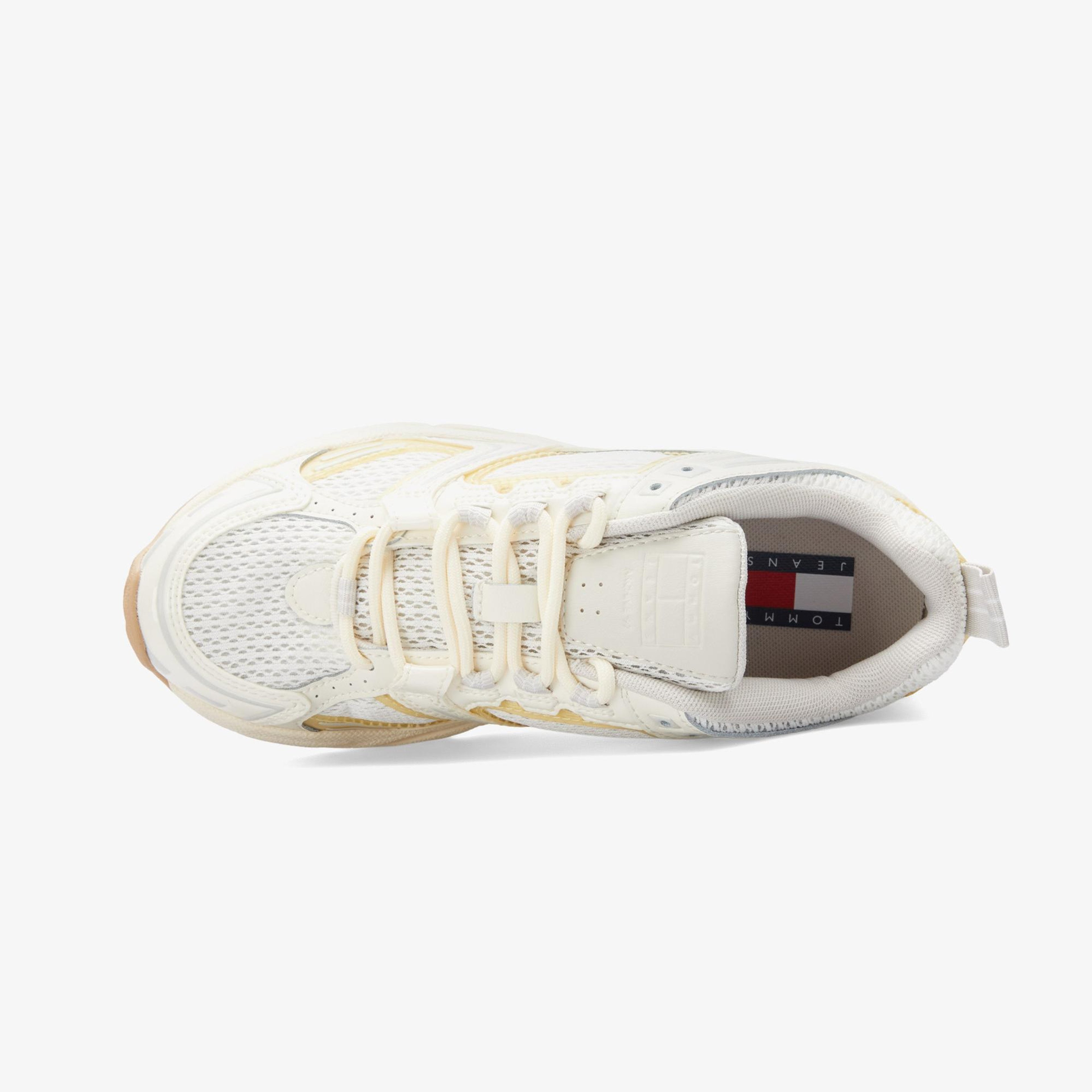 Tommy Hilfiger Fine Cleat Archive Runner Kadın Beyaz Spor Ayakkabı