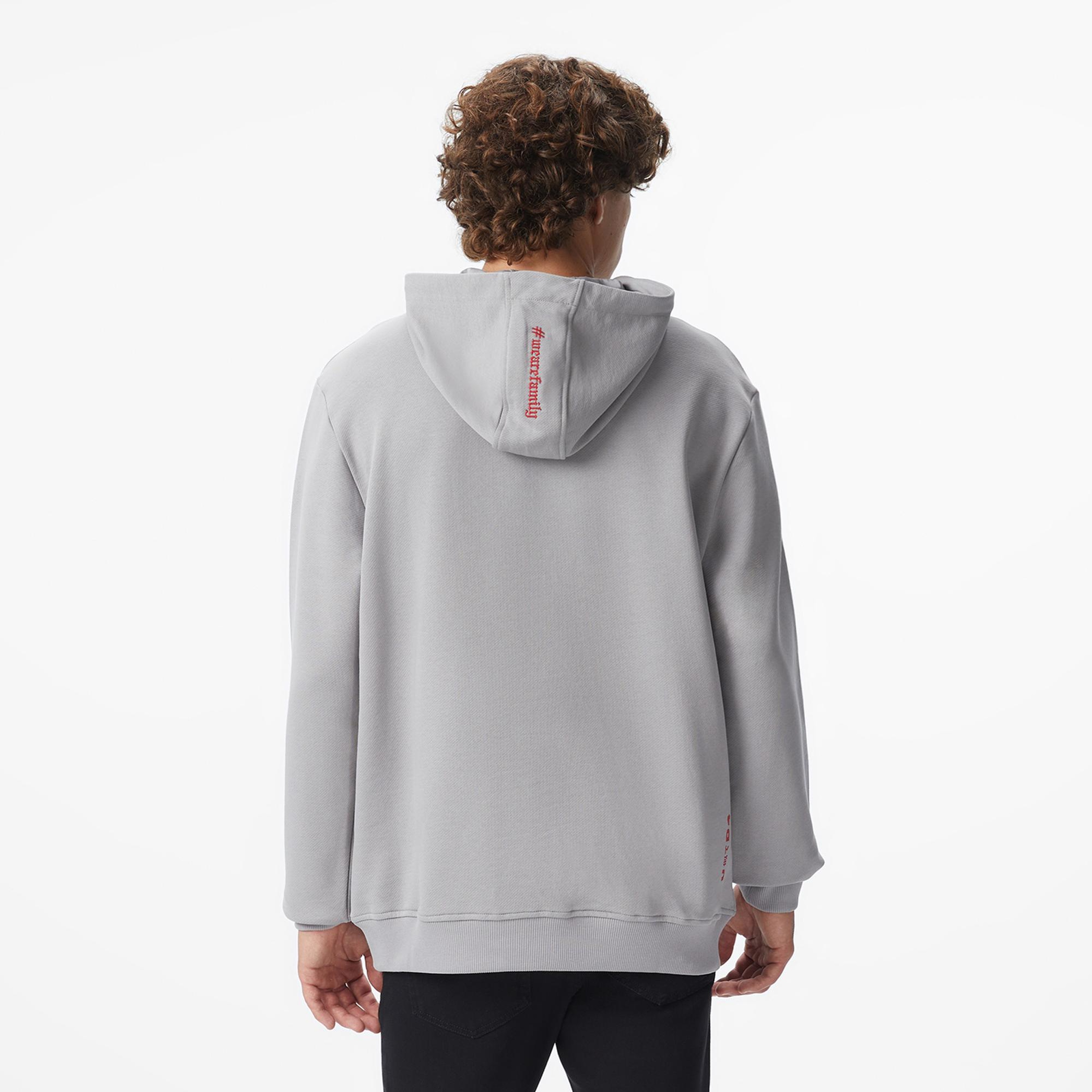 UNITED4 x Monkey Project We Are Family Unisex Gri Sweatshirt