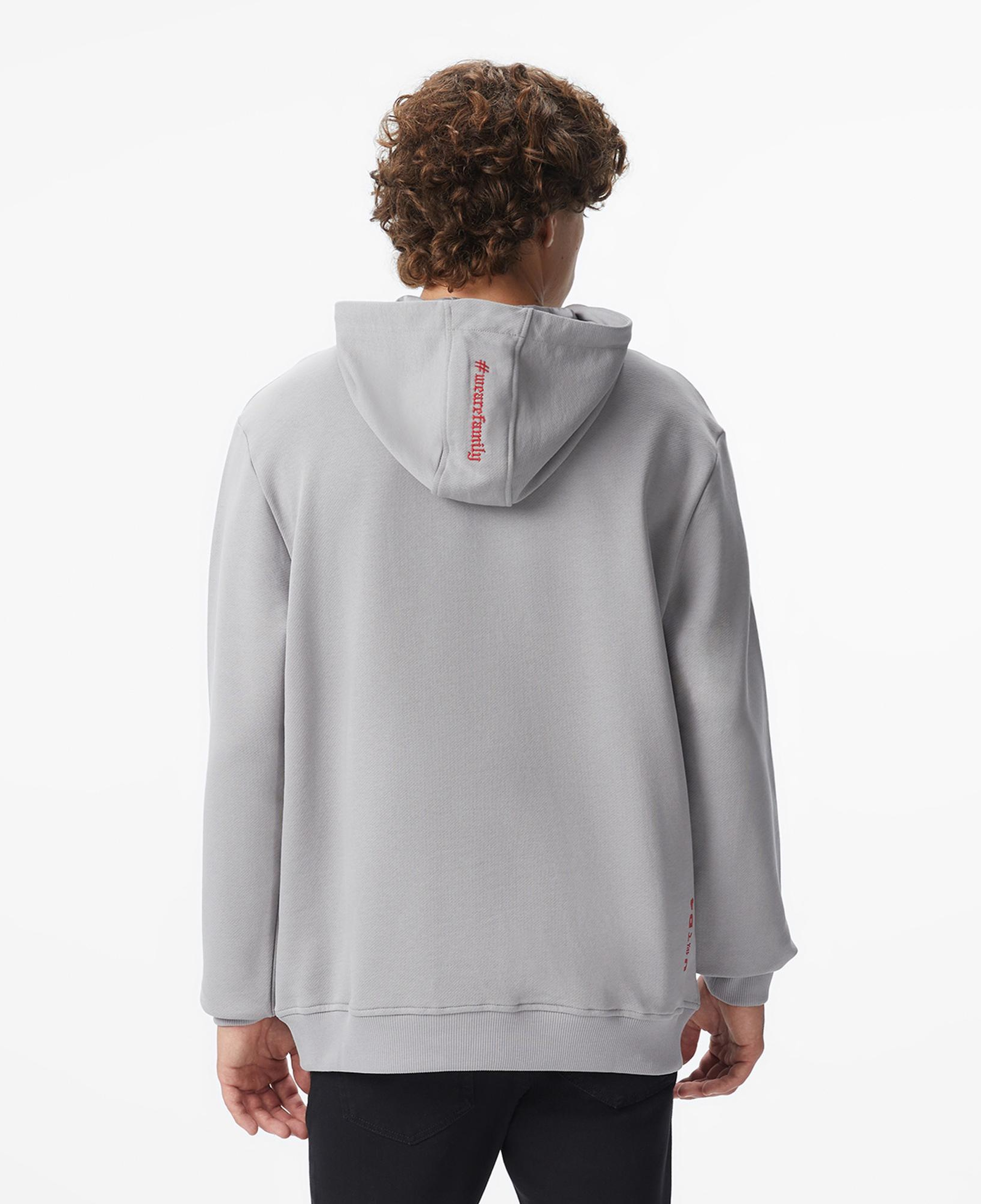 UNITED4 x Monkey Project We Are Family Unisex Gri Sweatshirt