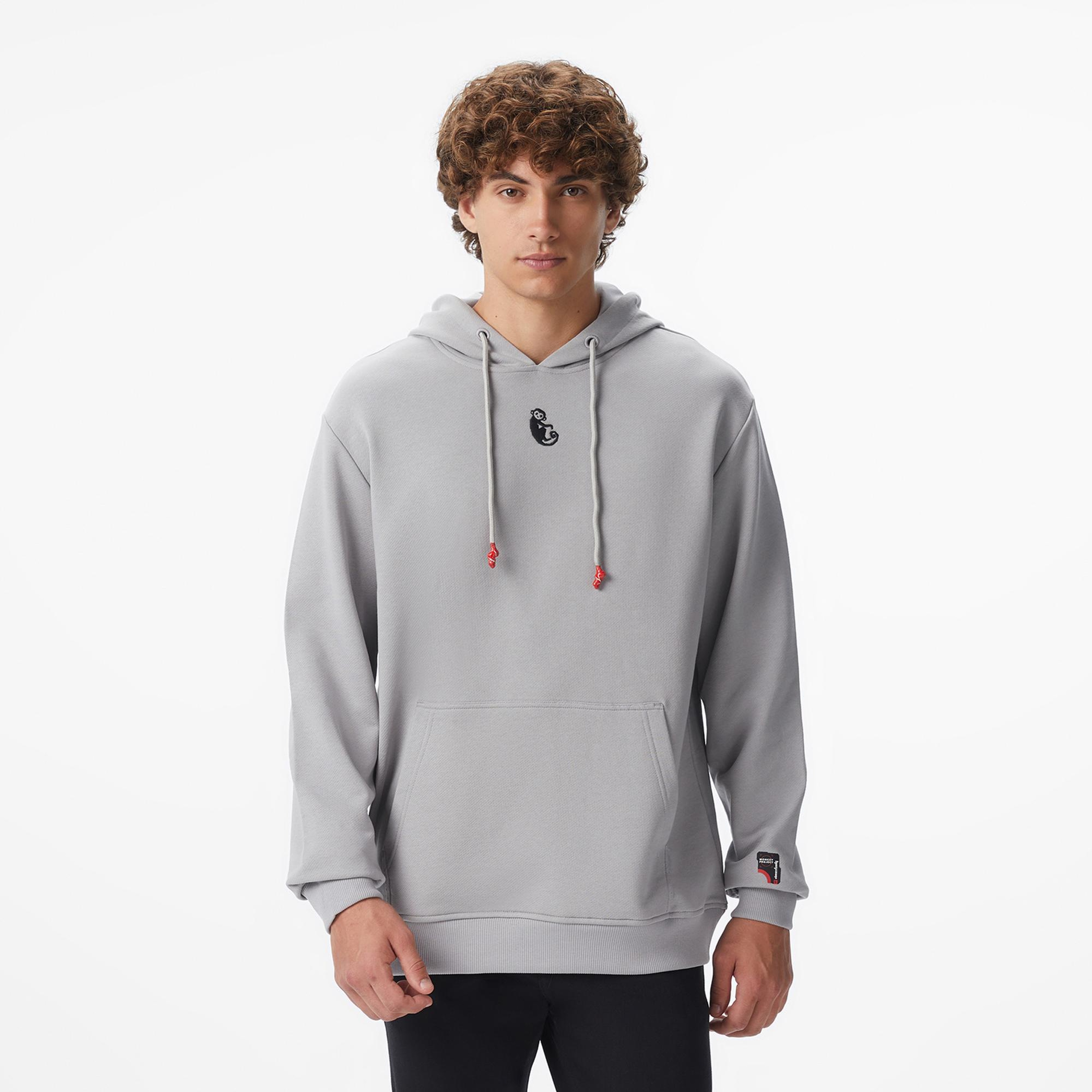 UNITED4 x Monkey Project We Are Family Unisex Gri Sweatshirt